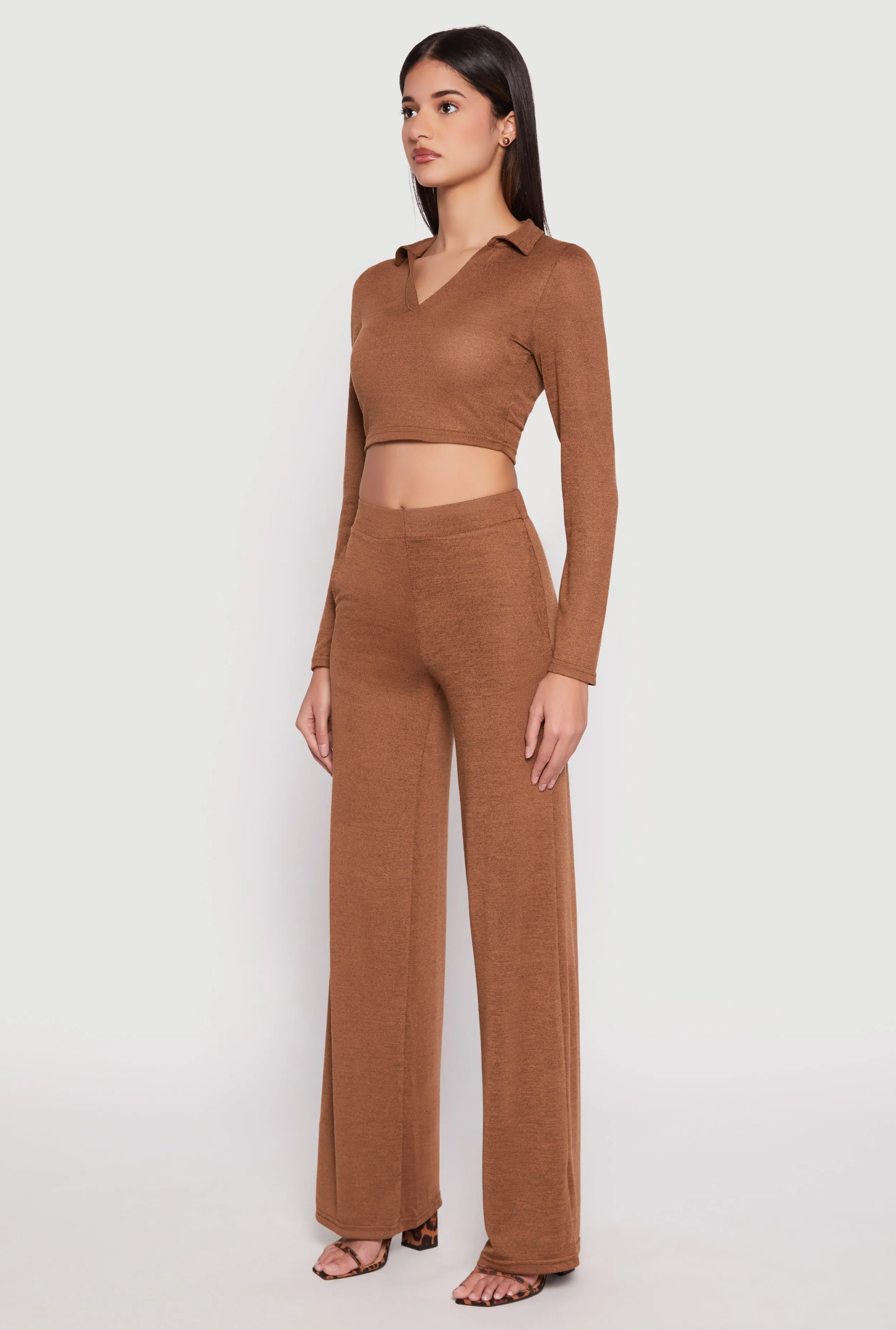 Daisy Long Sleeve Cropped Polo Shirt sold by Rainbow product image thumbnail 3