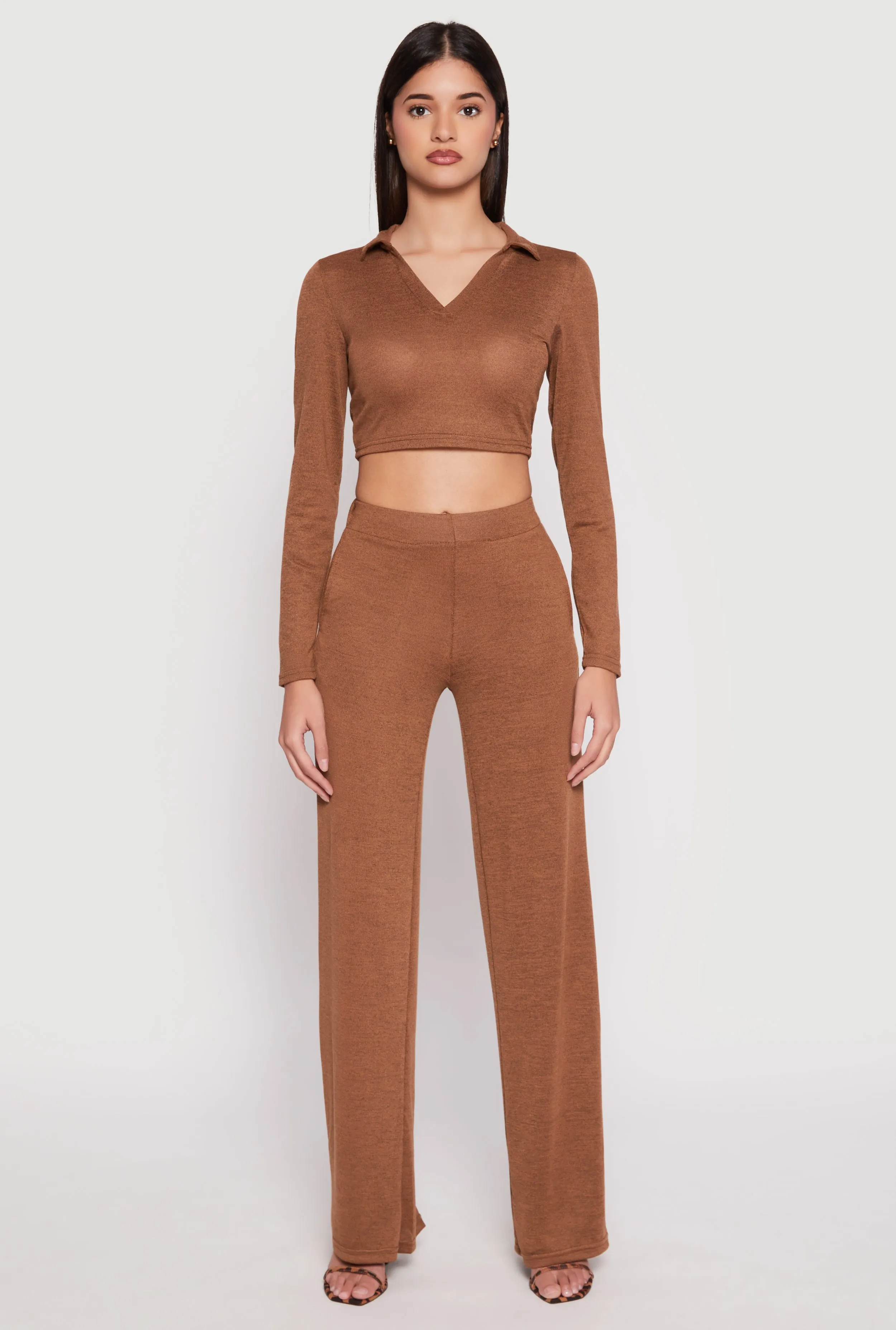 Daisy Long Sleeve Cropped Polo Shirt sold by Rainbow product image thumbnail 2