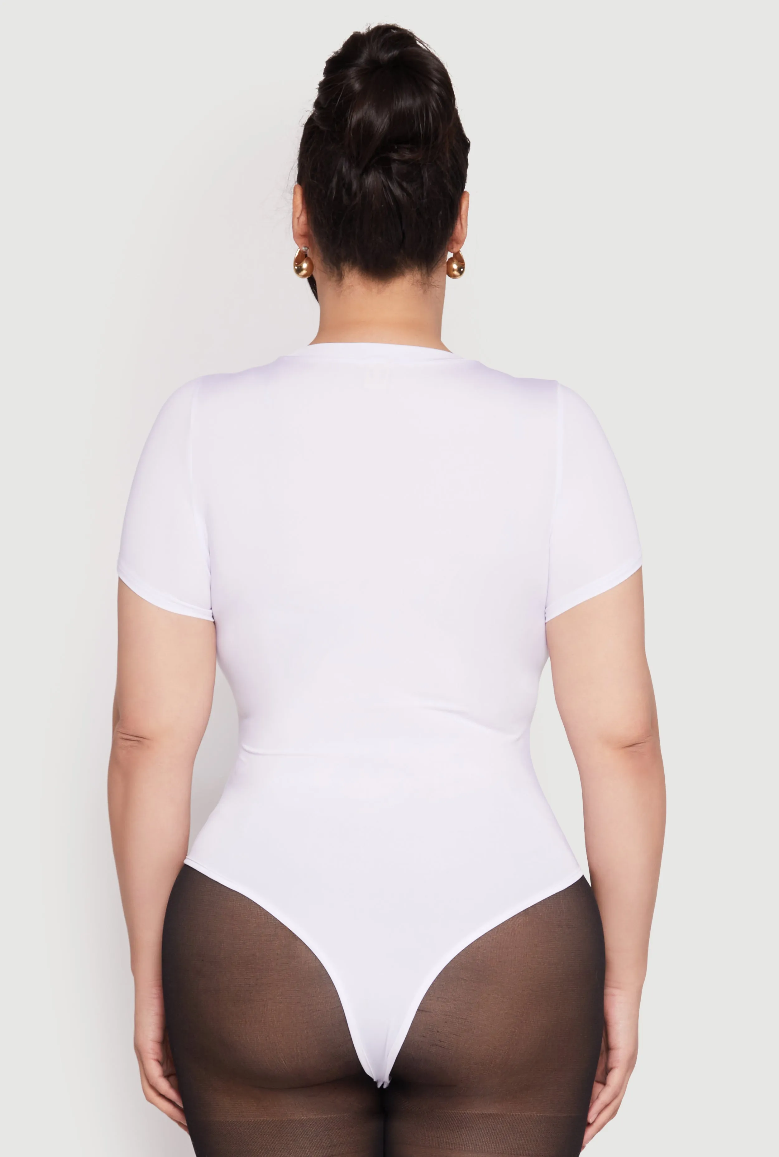 Plus Size Daisy Crew Neck Bodysuit sold by Rainbow product image thumbnail 5