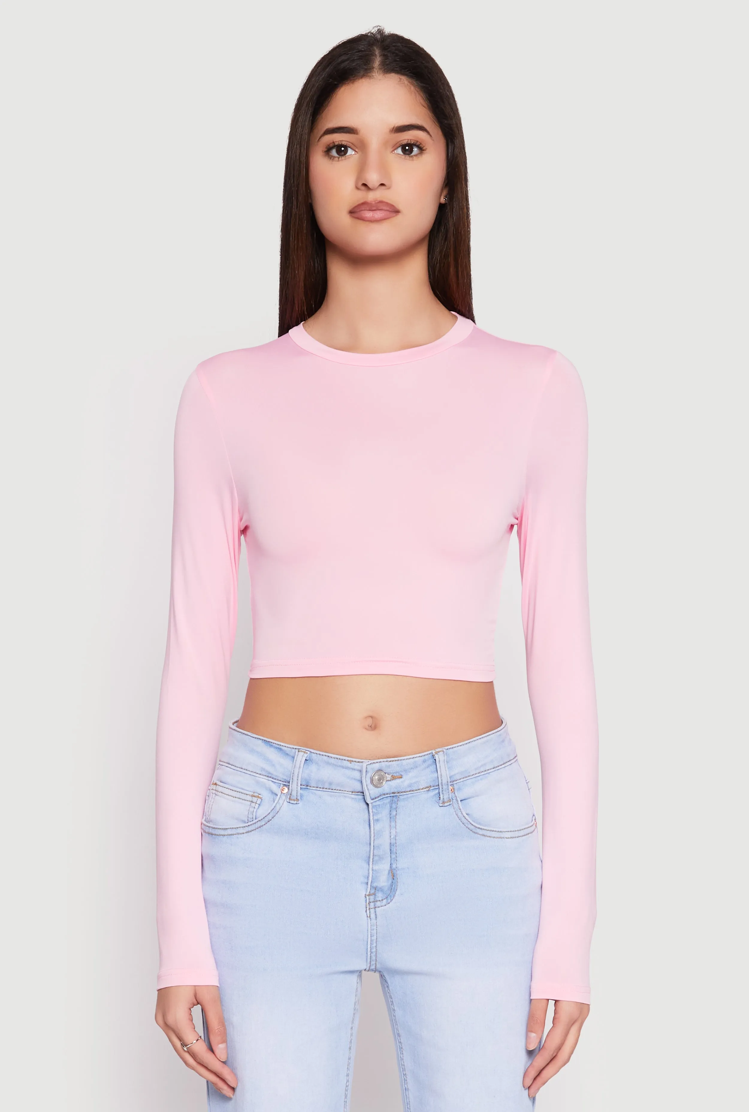 Daisy Long Sleeve High Neck Crop Top sold by Rainbow product image thumbnail 2