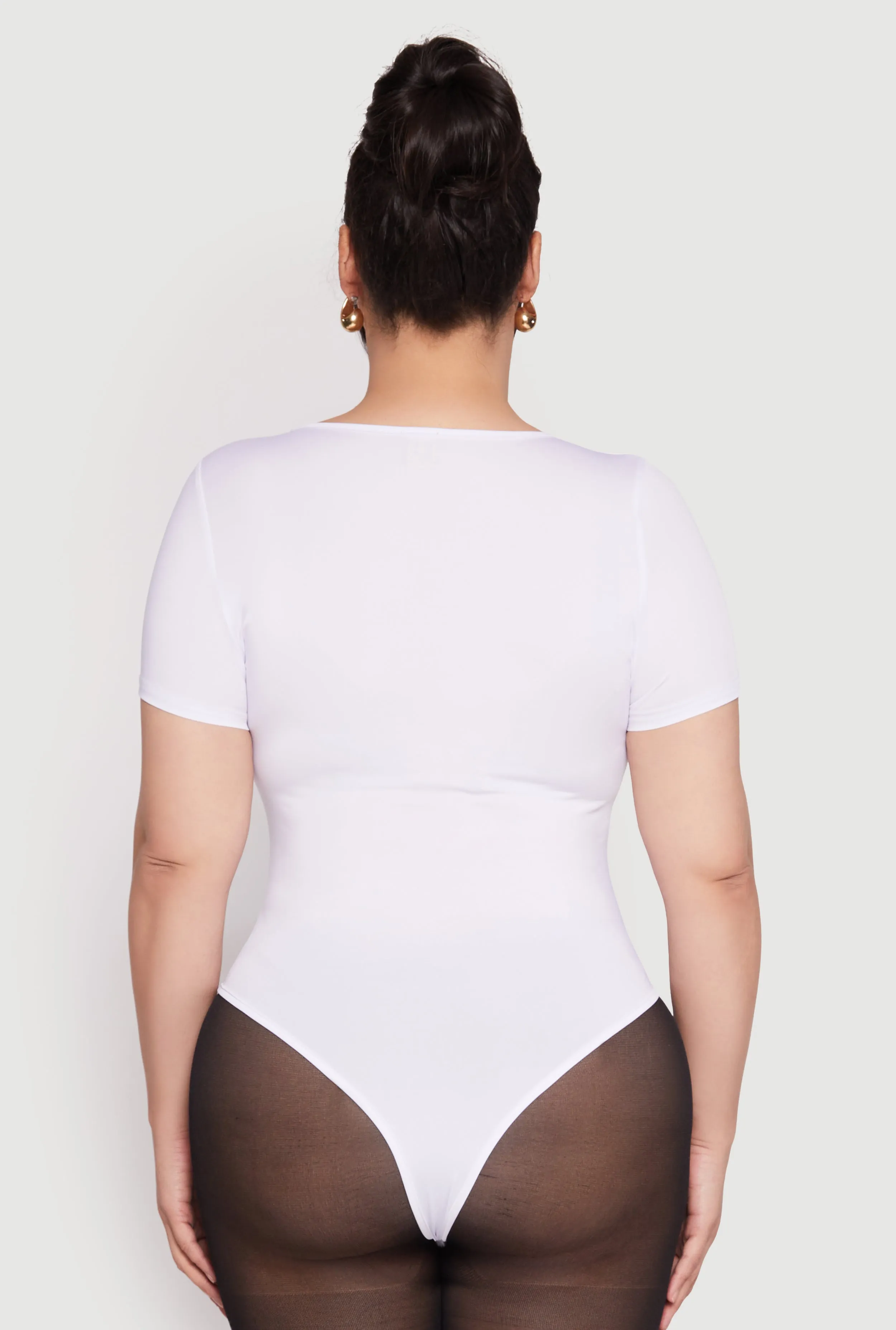 Plus Size Daisy Short Sleeve Bodysuit sold by Rainbow product image thumbnail 5