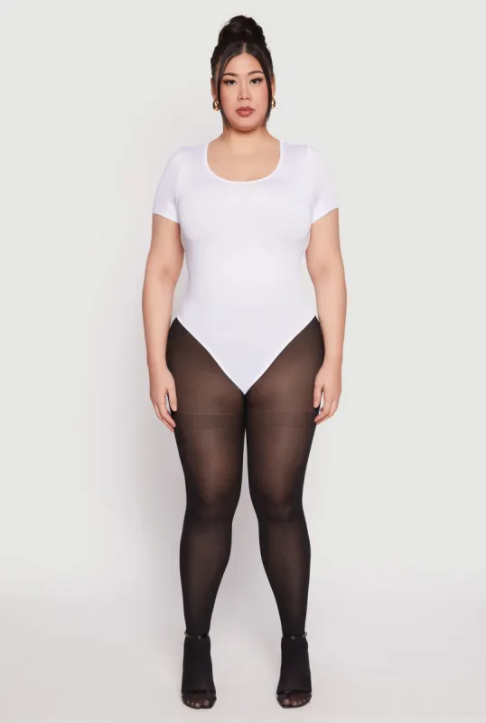 Plus Size Daisy Short Sleeve Bodysuit sold by Rainbow