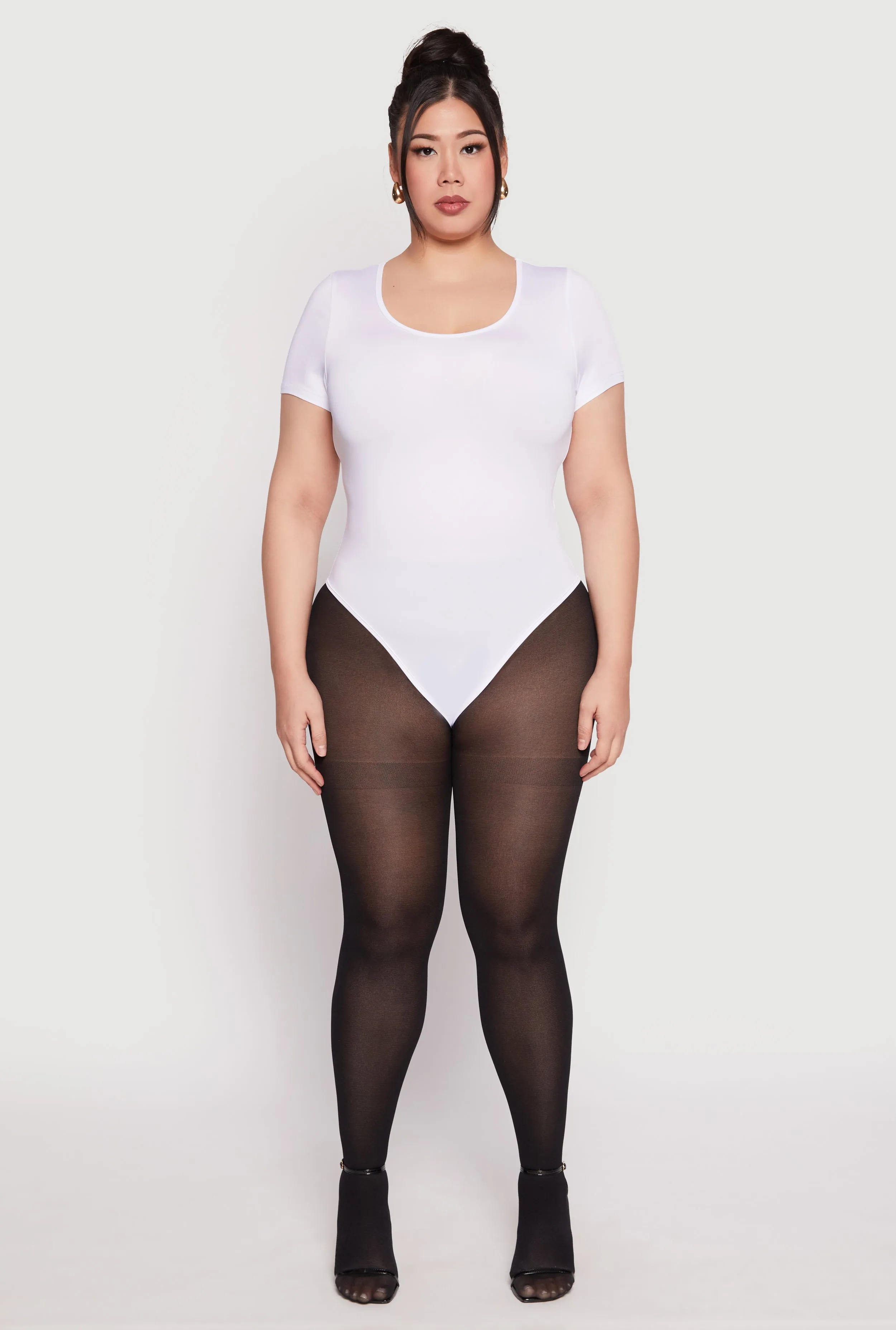 Plus Size Daisy Short Sleeve Bodysuit sold by Rainbow