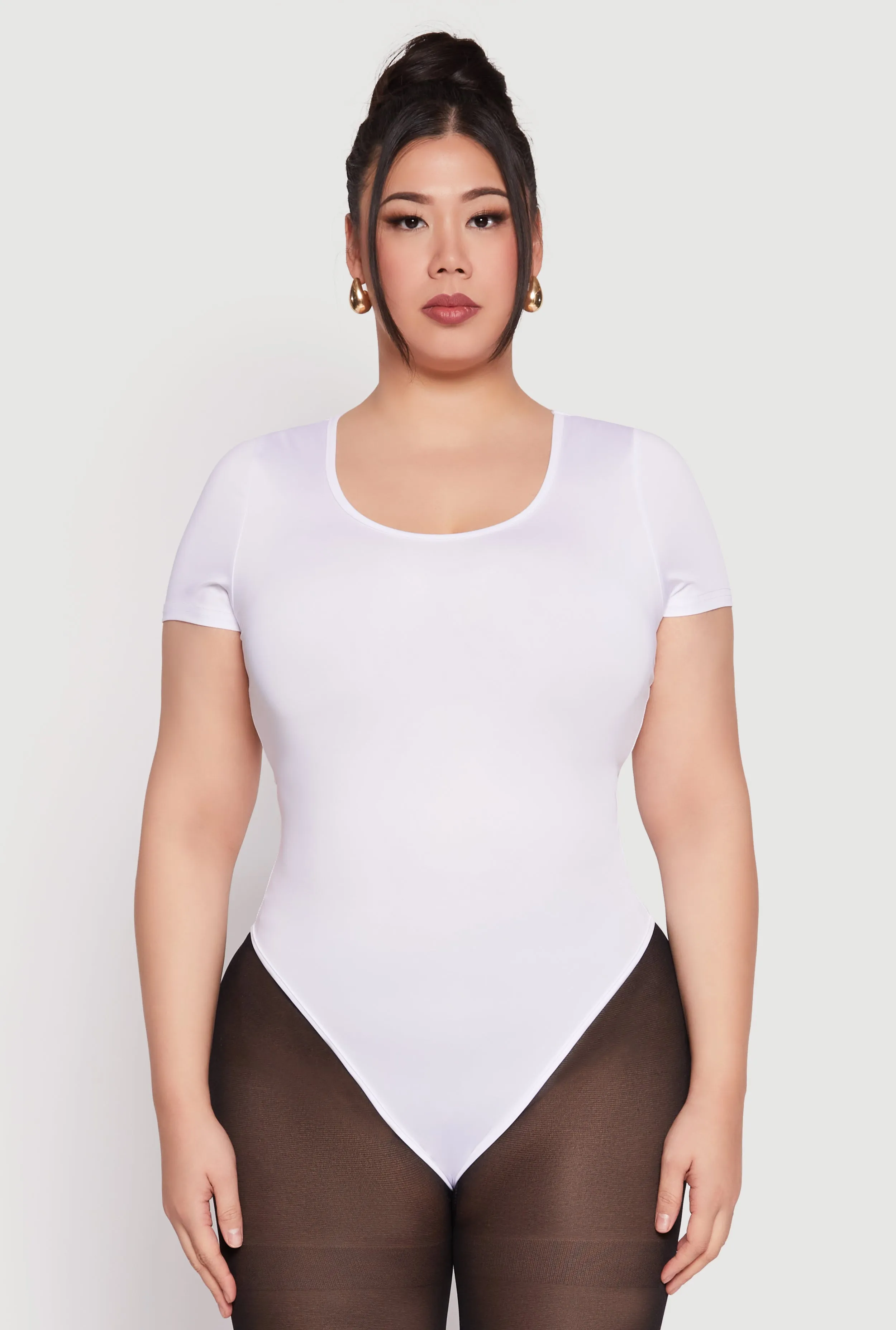 Plus Size Daisy Short Sleeve Bodysuit sold by Rainbow product image thumbnail 2