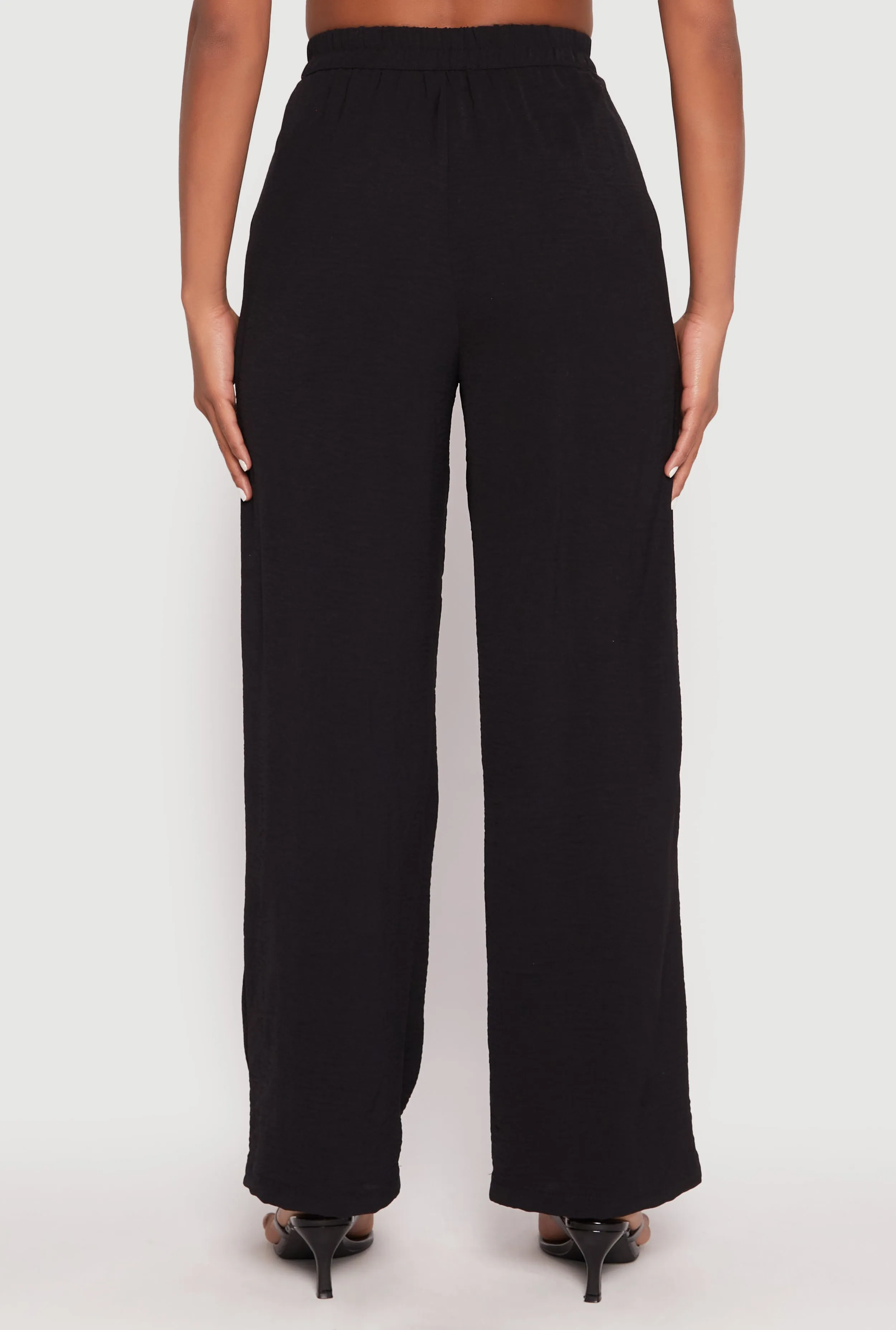 Airy Crepe Knit Wide Leg Dress Pants sold by Rainbow product image thumbnail 5