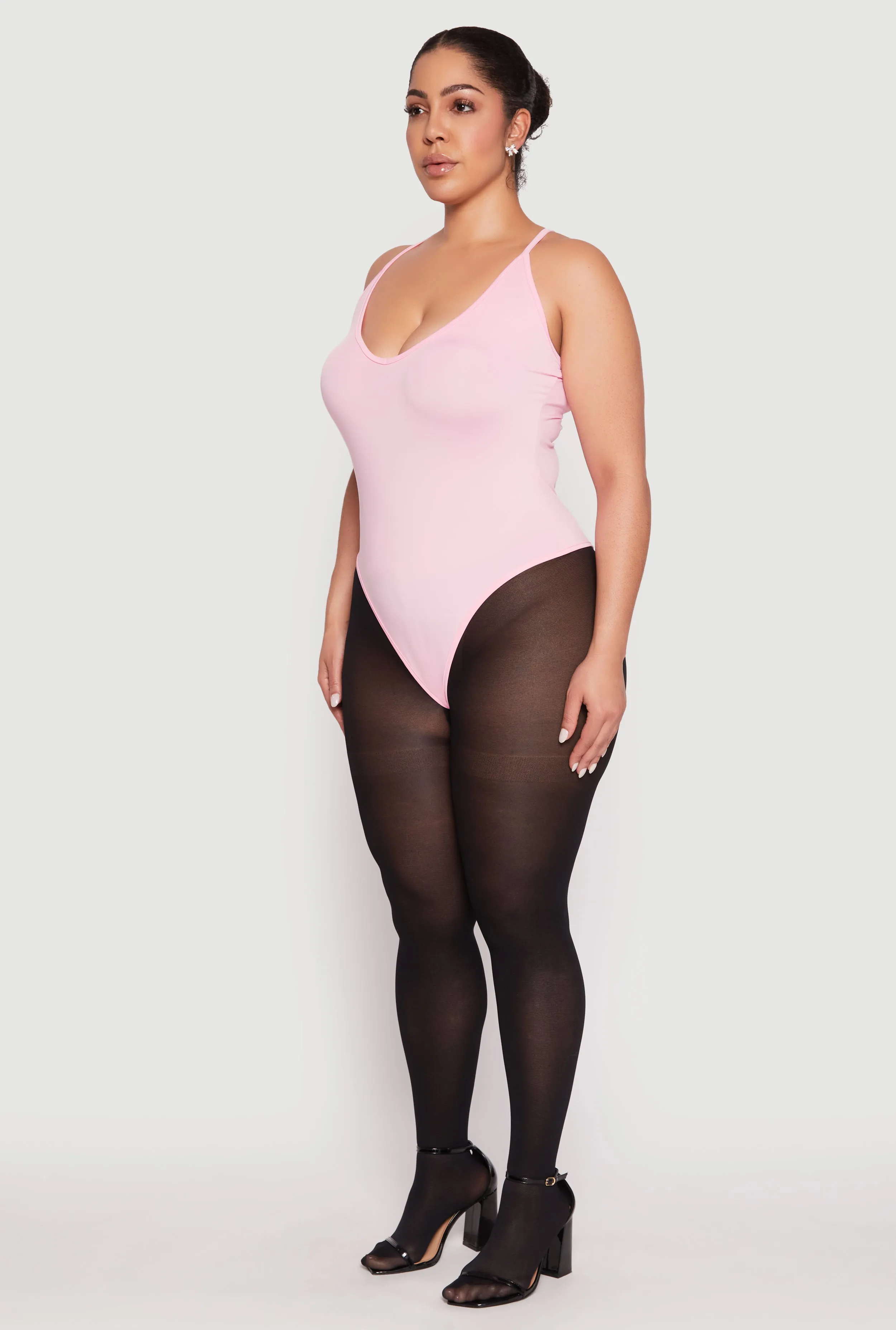 Plus Size Daisy Plunge Bodysuit sold by Rainbow product image thumbnail 3