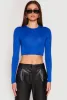Daisy Long Sleeve High Neck Crop Top sold by Rainbow