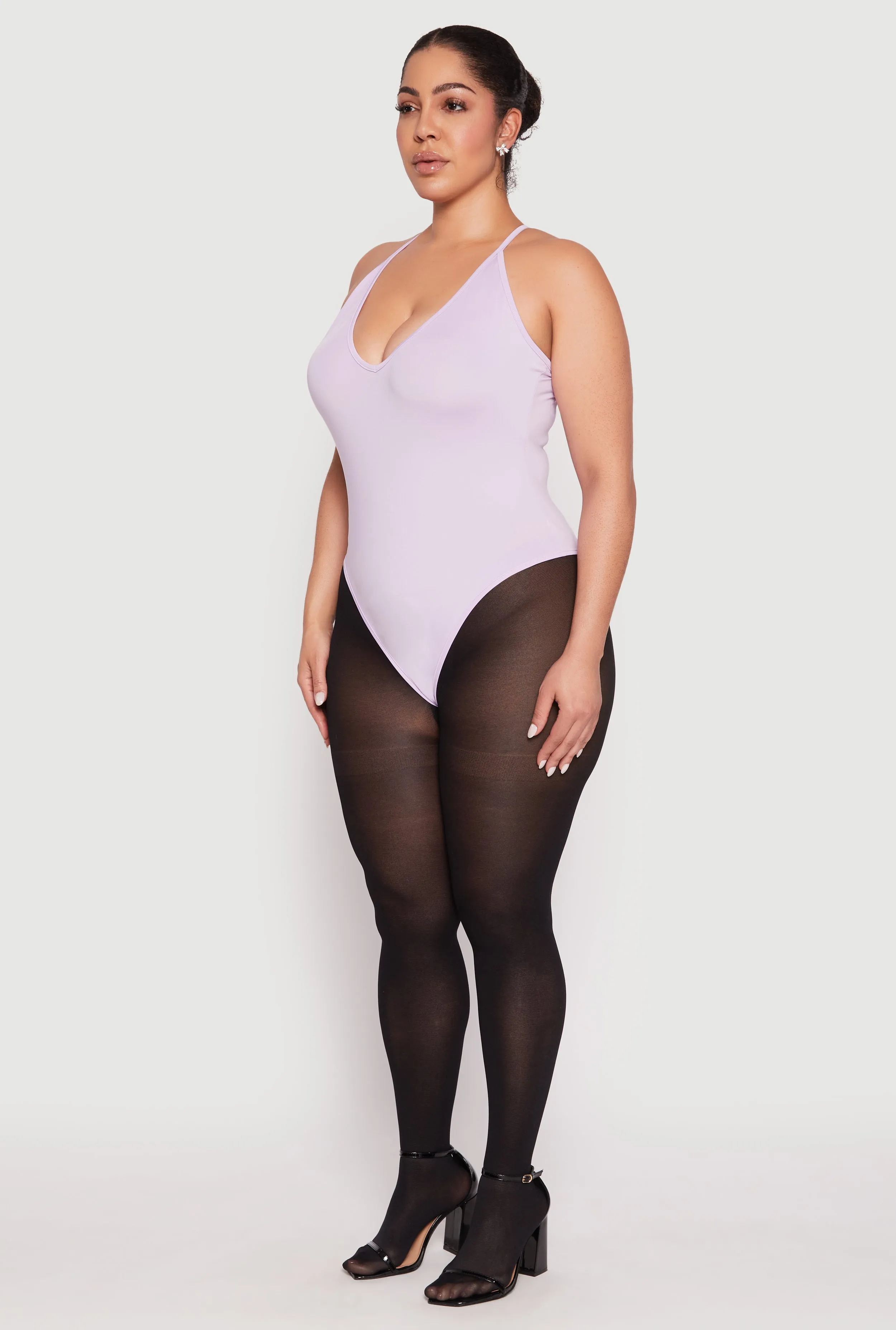Plus Size Daisy Plunge Bodysuit sold by Rainbow product image thumbnail 3