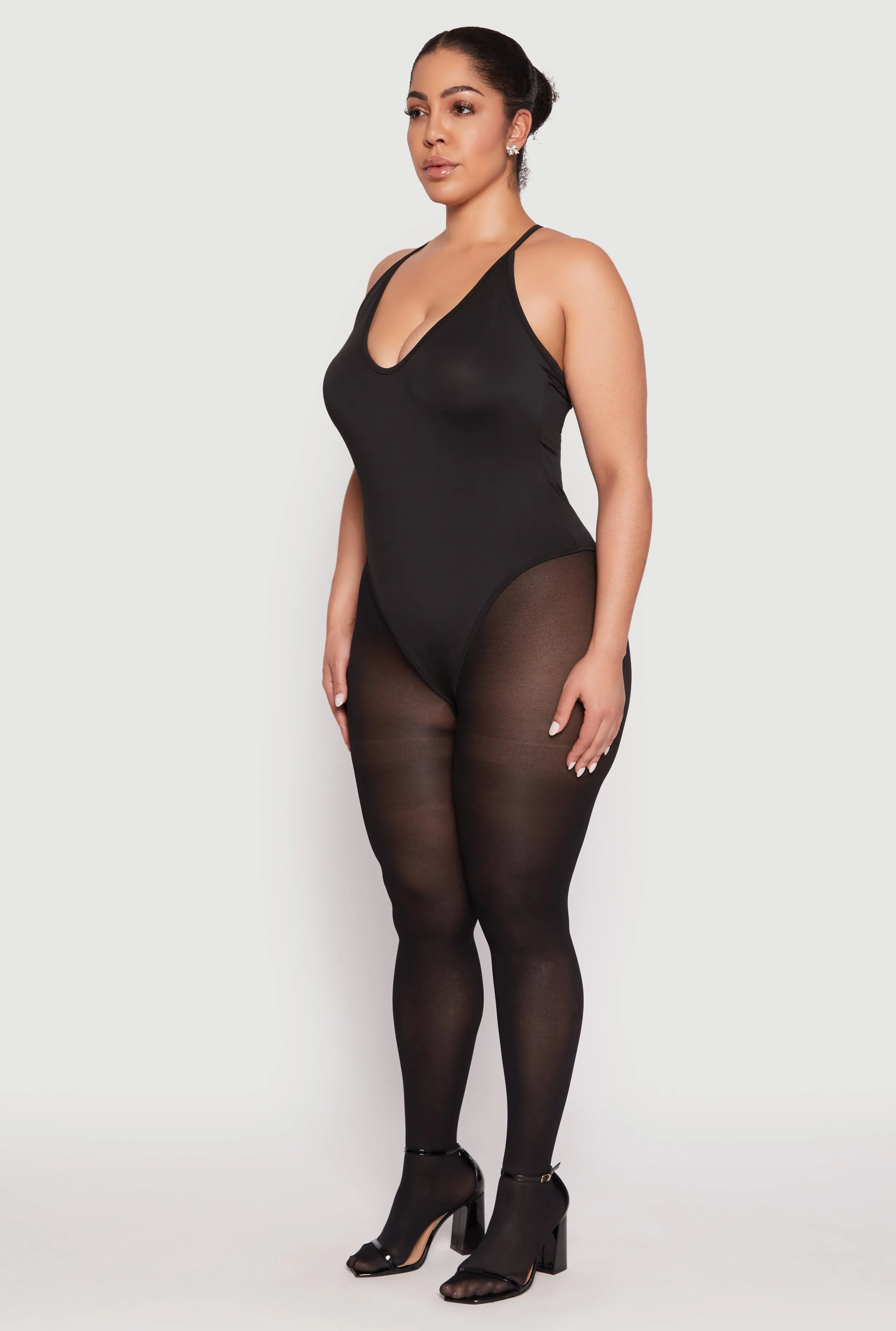 Plus Size Daisy Plunge Bodysuit sold by Rainbow product image thumbnail 3