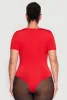 Plus Size Daisy Short Sleeve Bodysuit sold by Rainbow