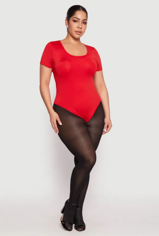 Plus Size Daisy Short Sleeve Bodysuit sold by Rainbow