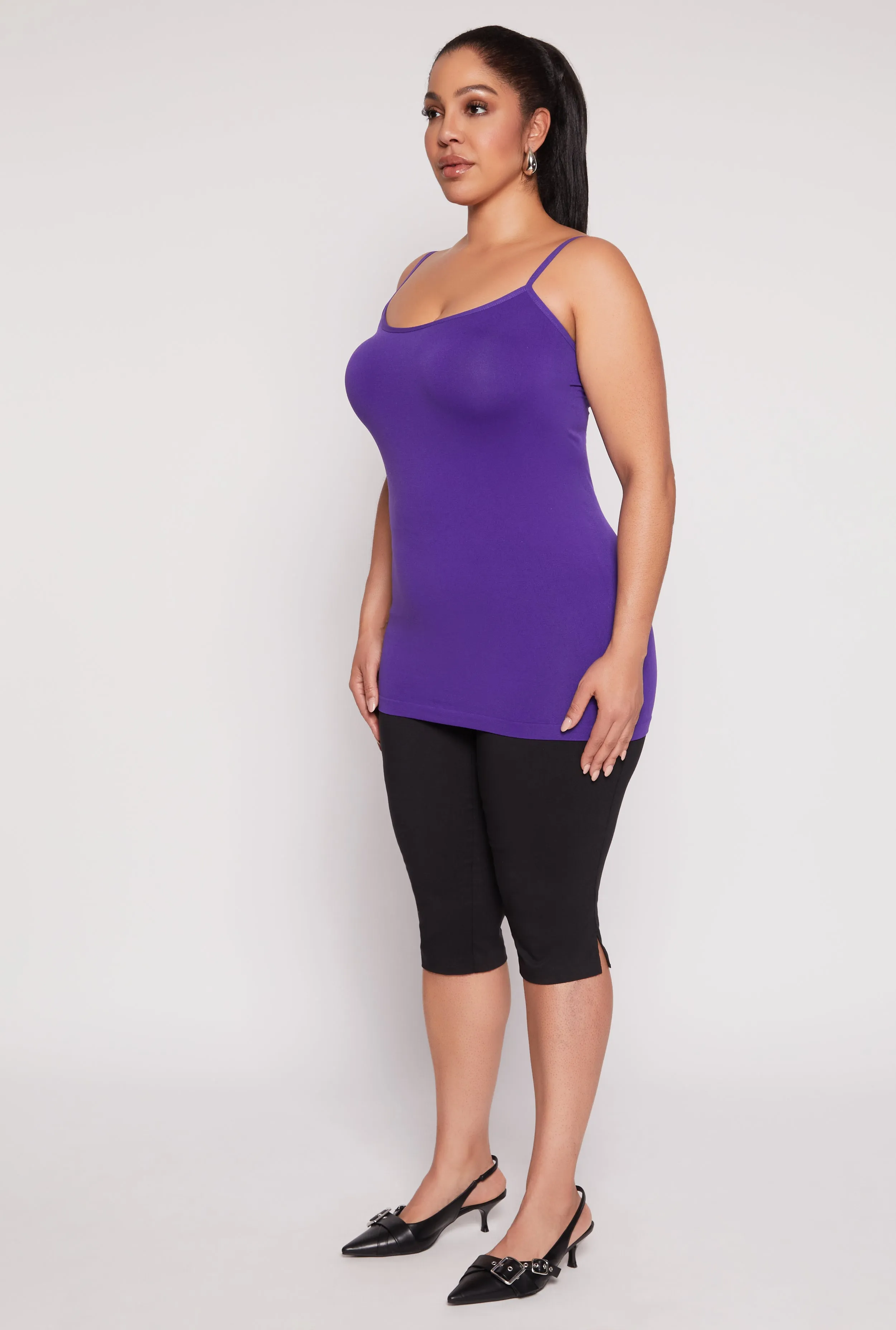 Plus Size Basic Seamless Cami sold by Rainbow product image thumbnail 3