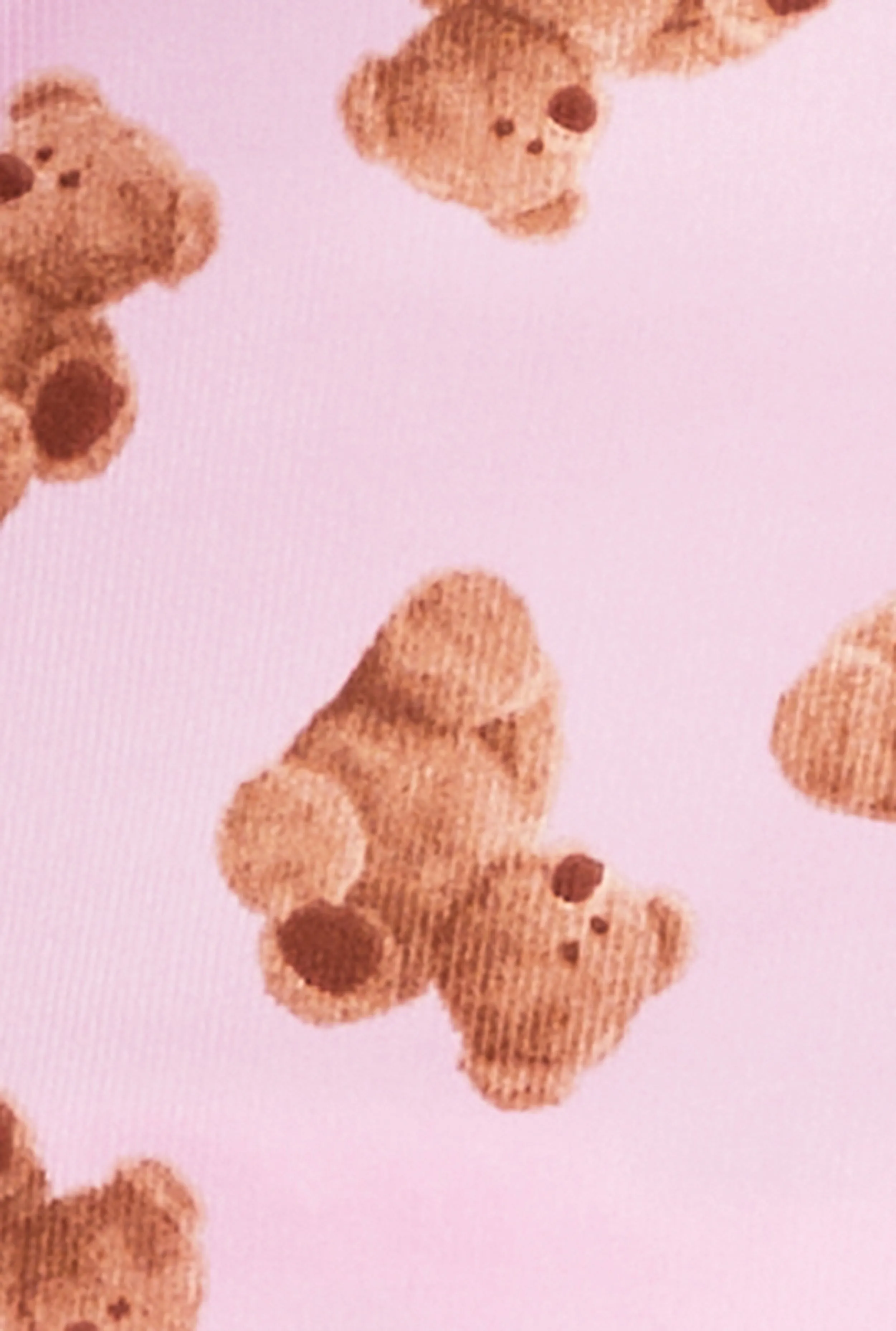 Plus Size Teddy Bear Print Pajama Cami and Shorts sold by Rainbow product image thumbnail 3