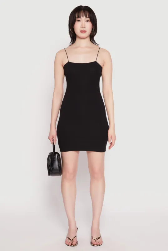Ribbed Knit Cami Bodycon Dress sold by Rainbow
