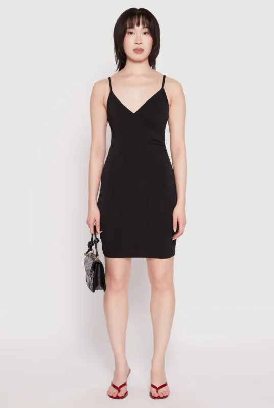 Crepe Knit Cami Wrap Dress sold by Rainbow