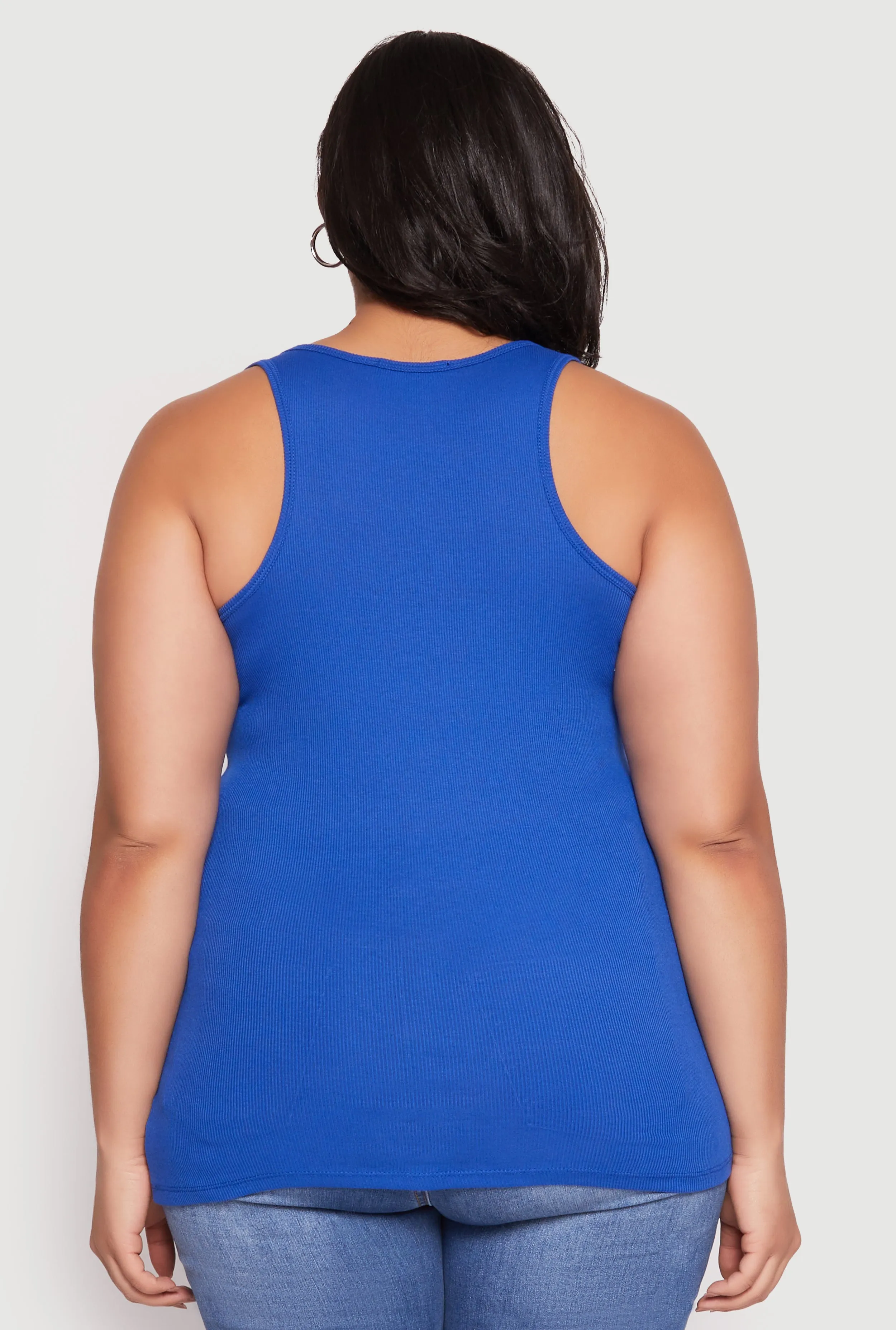 Plus Size Rib Knit Tank Top sold by Rainbow product image thumbnail 5