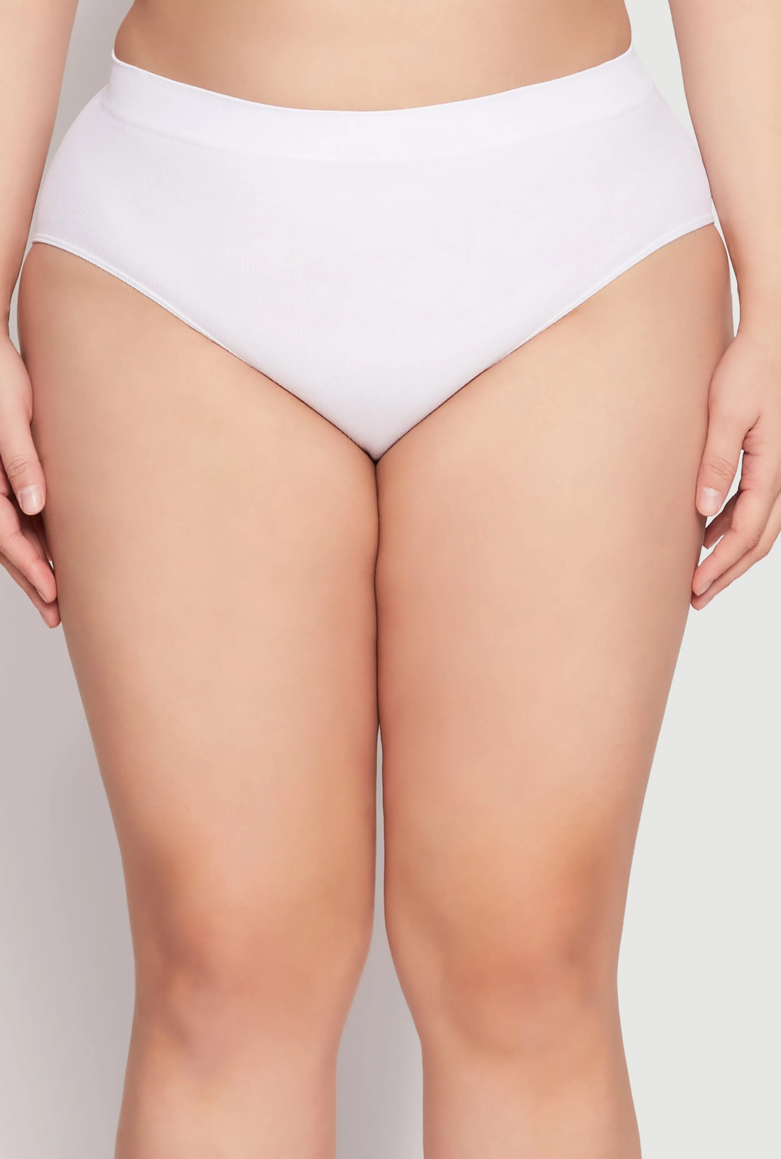 Plus Size Seamless High Waisted Hipster Panty sold by Rainbow