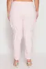 Plus Size Poplin Toggle Drawstring Detail Joggers sold by Rainbow