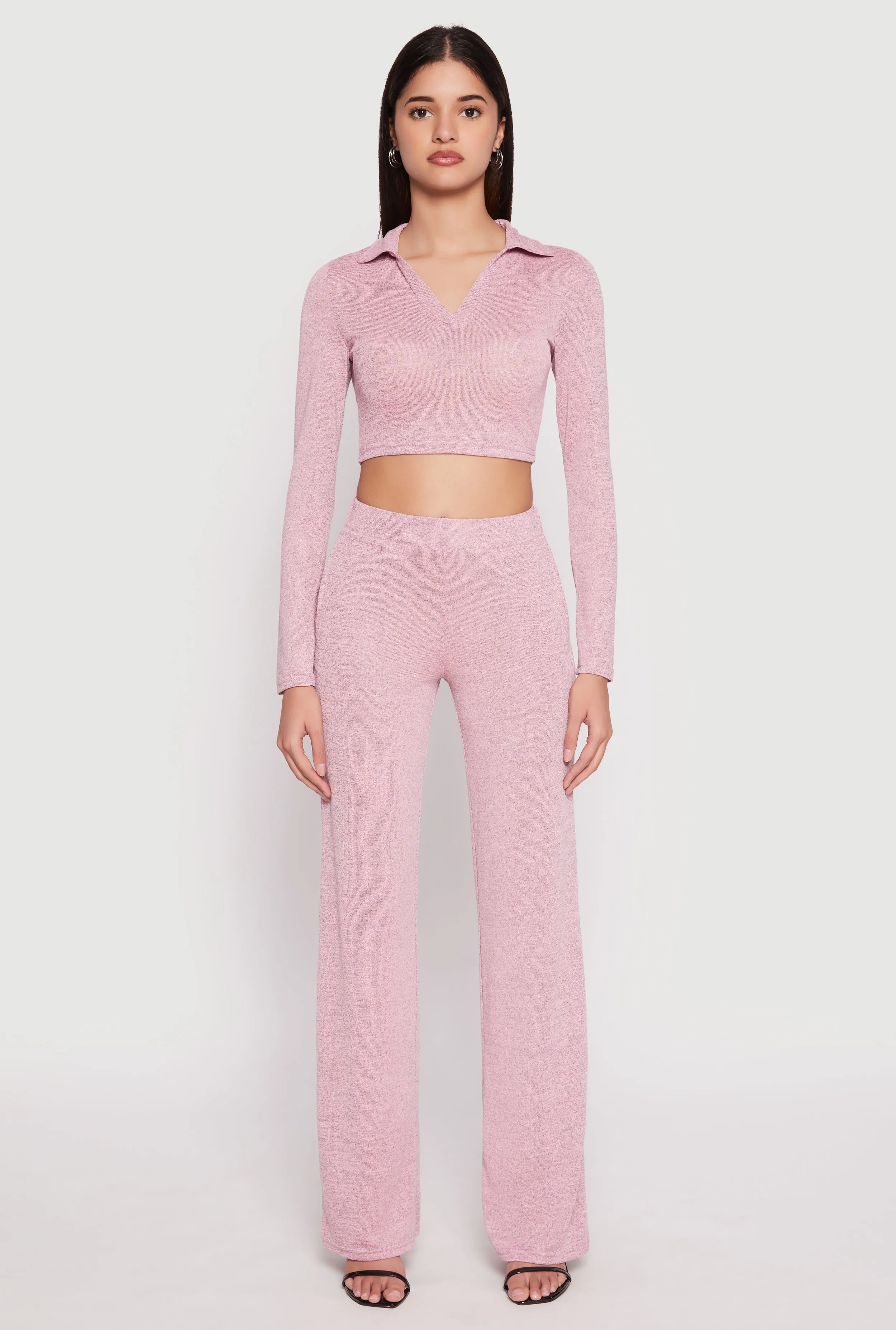 Daisy Long Sleeve Cropped Polo Shirt sold by Rainbow product image thumbnail 2