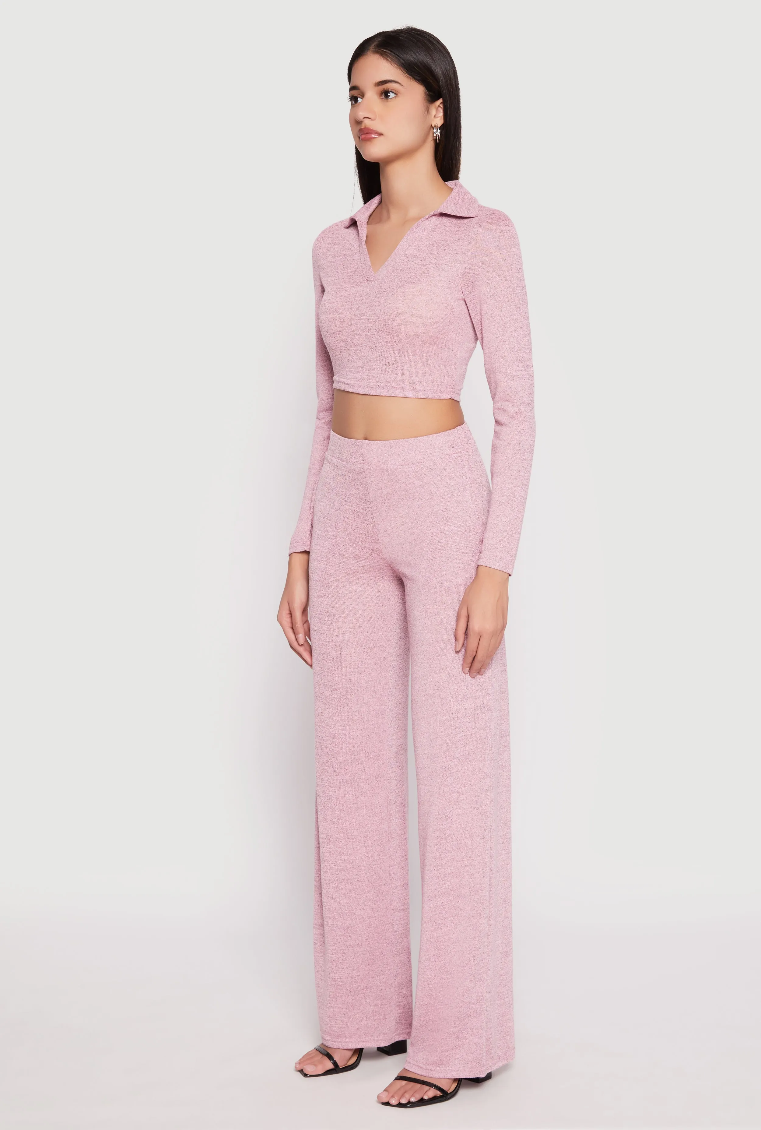 Daisy Long Sleeve Cropped Polo Shirt sold by Rainbow product image thumbnail 3