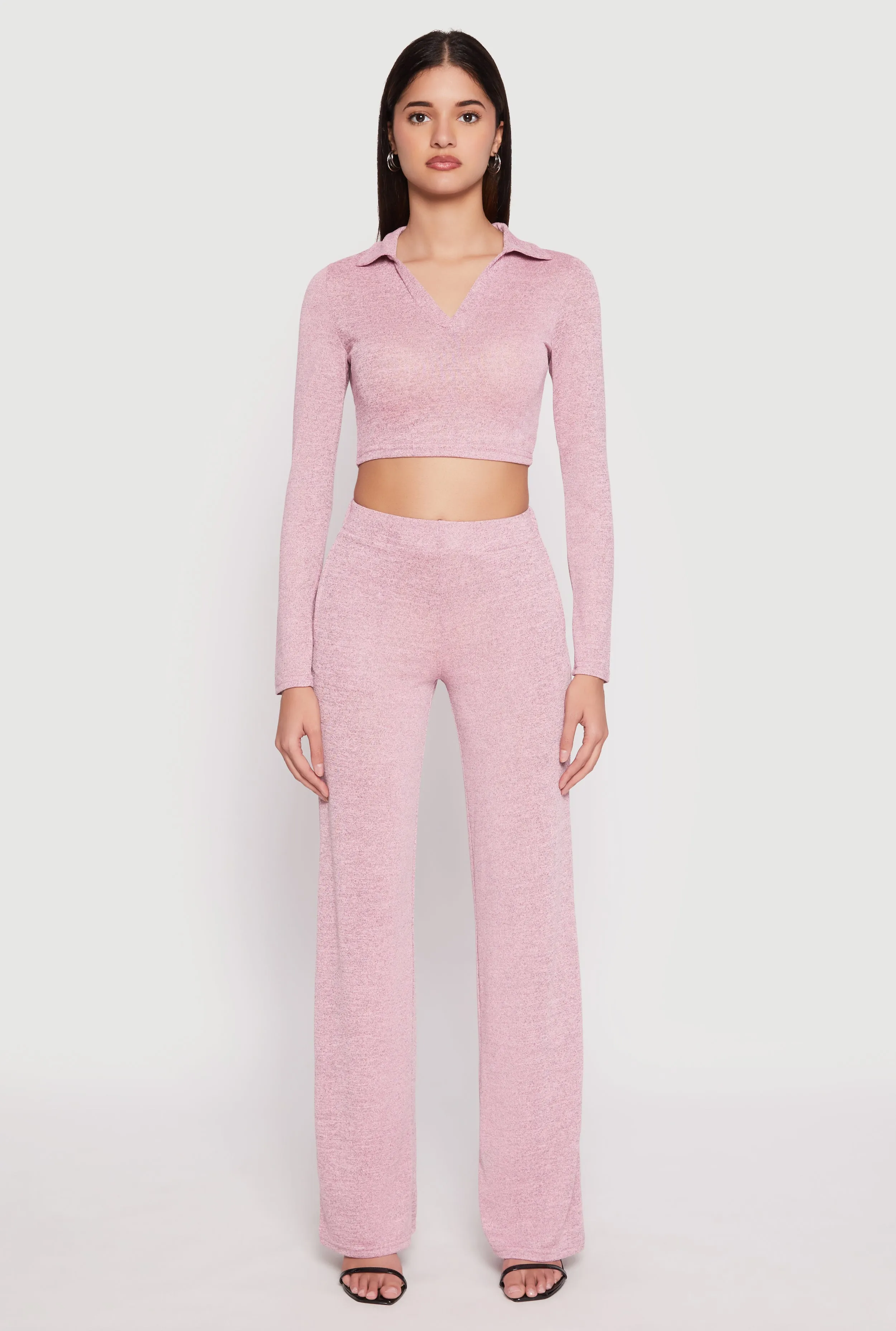 Daisy Brushed Knit Straight Leg Pants sold by Rainbow