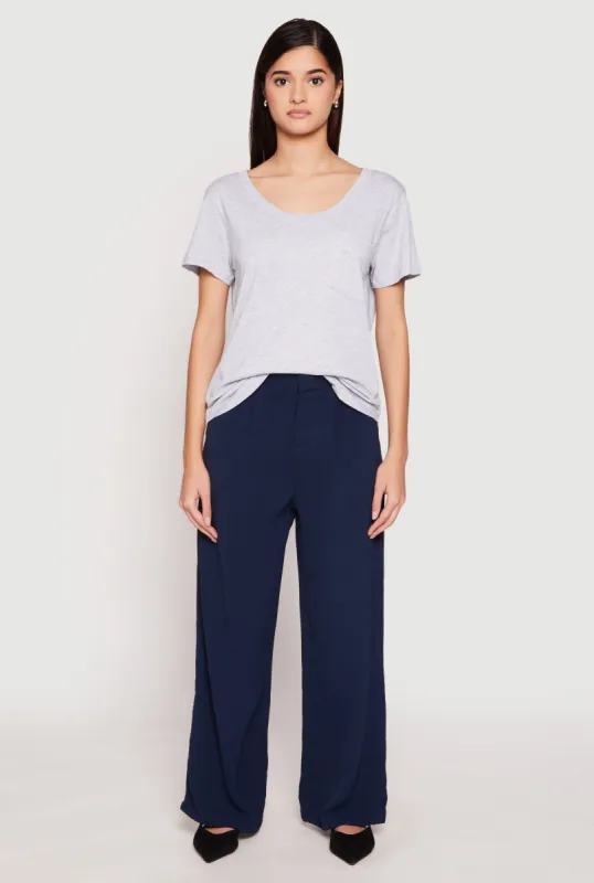 Scoop Neck Pocket T Shirt sold by Rainbow