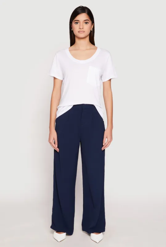 Scoop Neck Pocket T Shirt sold by Rainbow