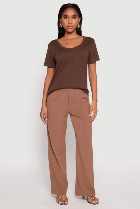 Scoop Neck Pocket T Shirt sold by Rainbow