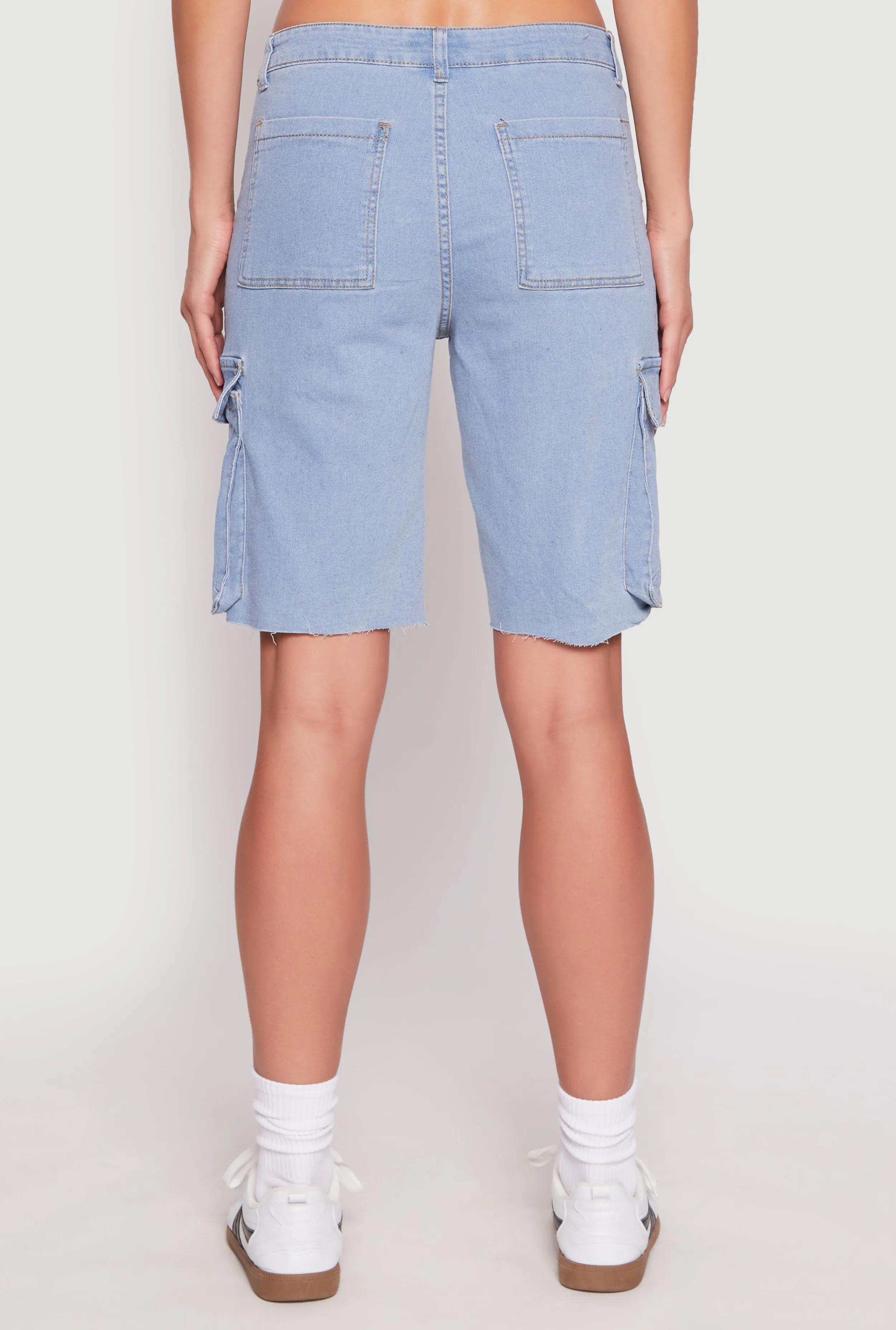 Denim Cargo Skater Shorts sold by Rainbow product image thumbnail 5