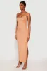 Ribbed Knit Side Slit Maxi Dress sold by Rainbow