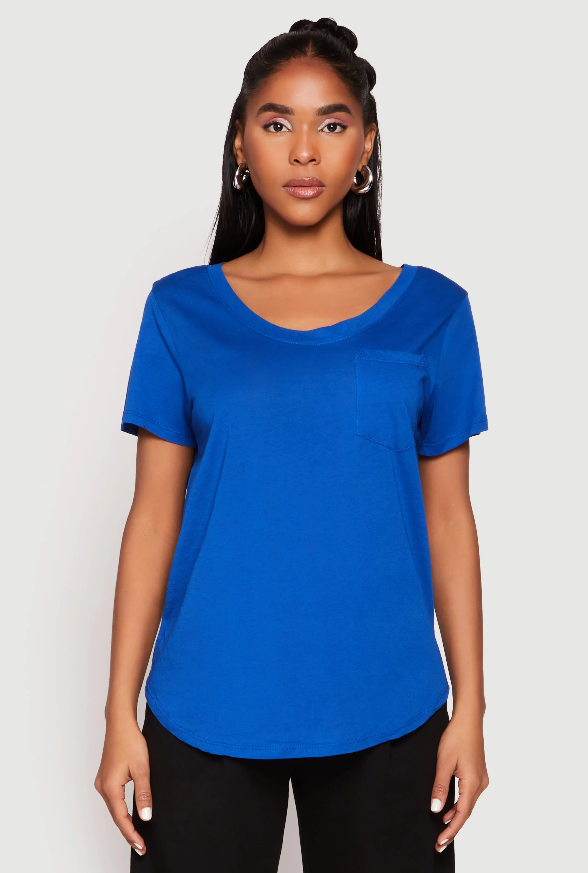 Scoop Neck Pocket T Shirt sold by Rainbow product image thumbnail 2