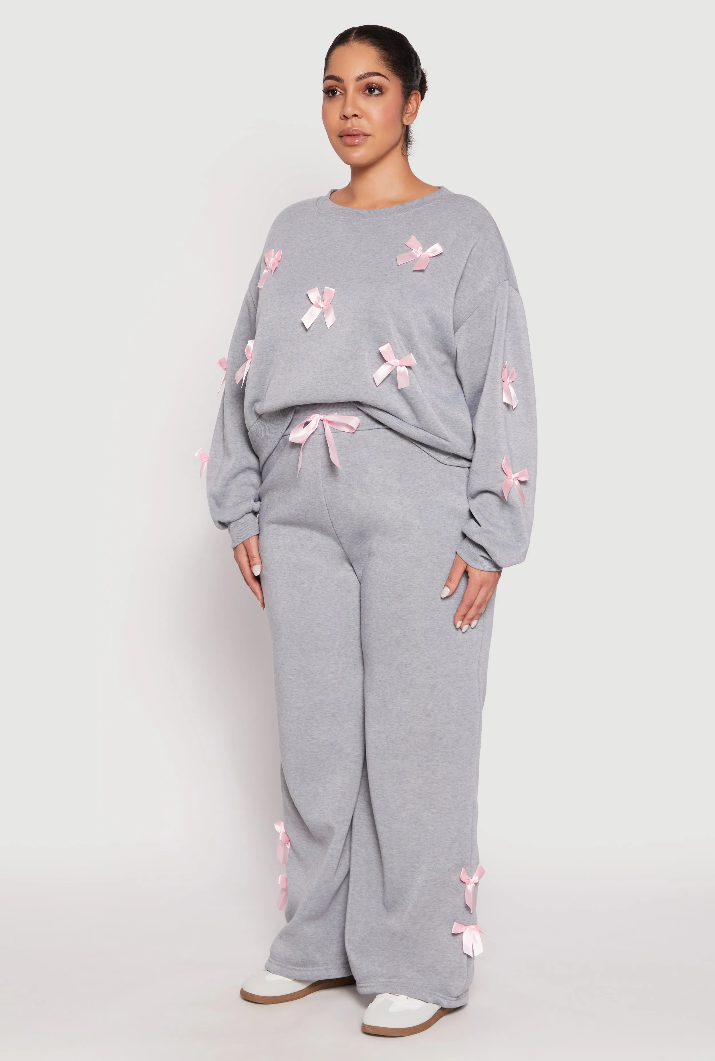 Plus Size Bow Detail Sweatshirt sold by Rainbow product image thumbnail 3