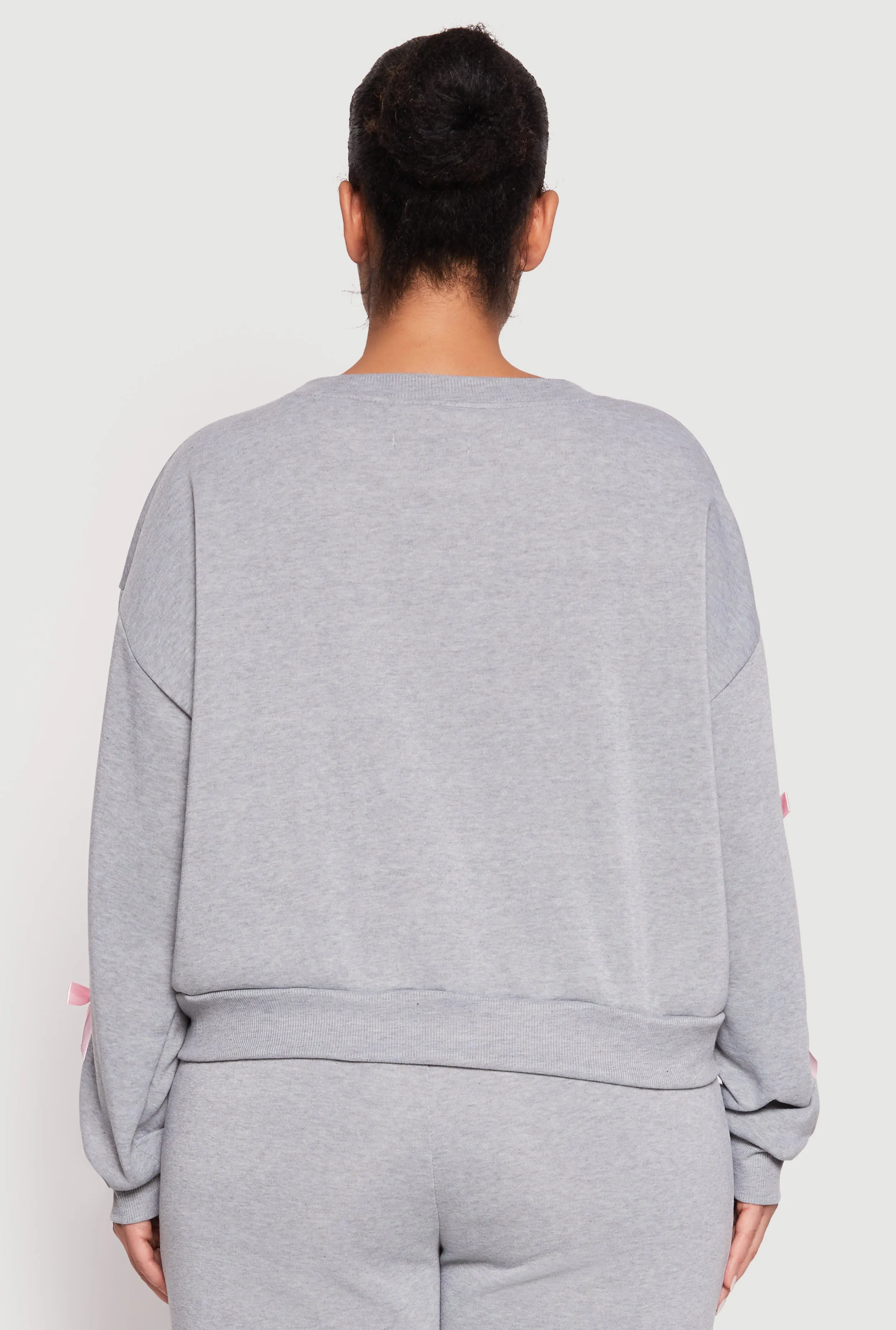 Plus Size Bow Detail Sweatshirt sold by Rainbow product image thumbnail 5