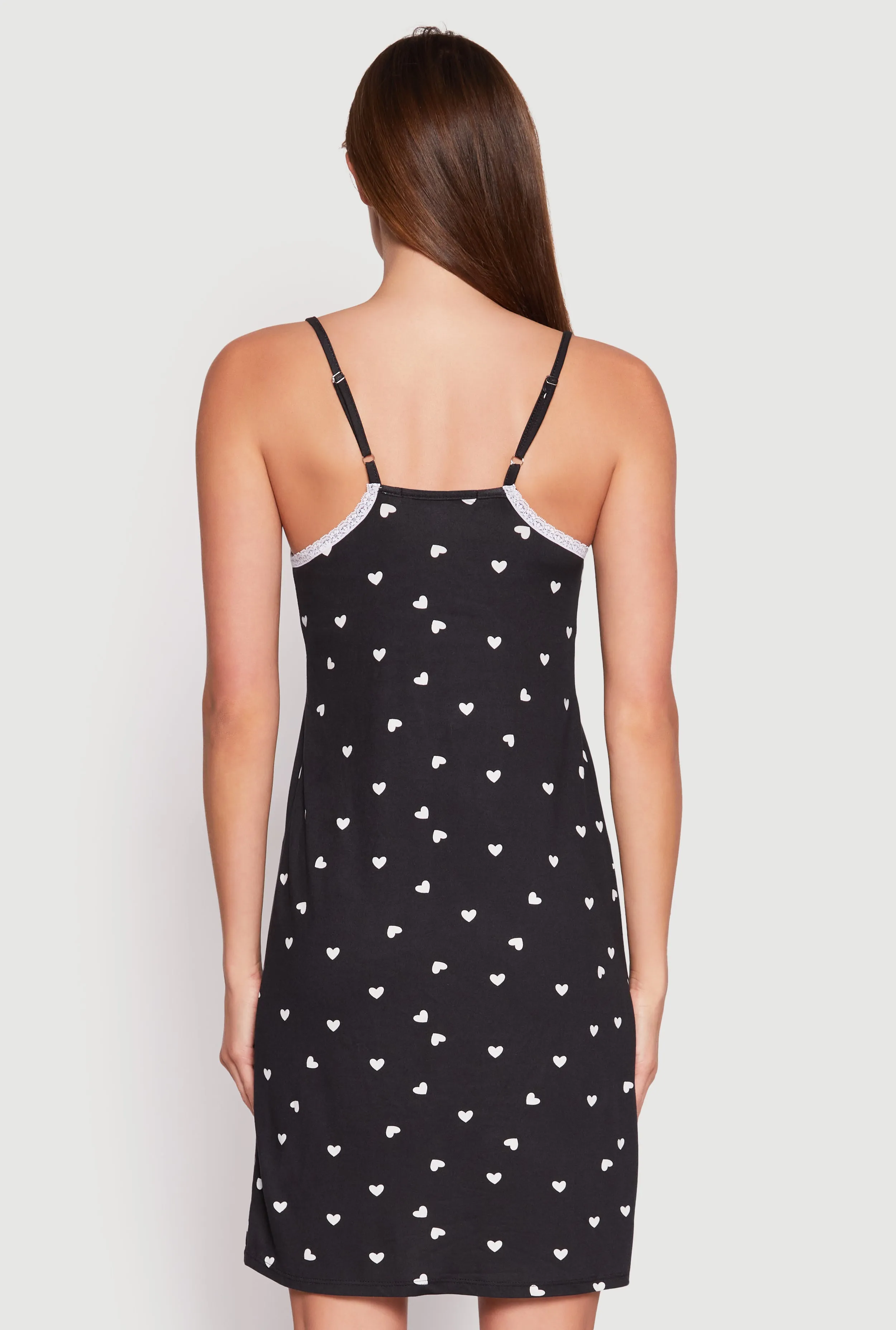 Soft Knit Heart Print Cami Nightgown sold by Rainbow product image thumbnail 2