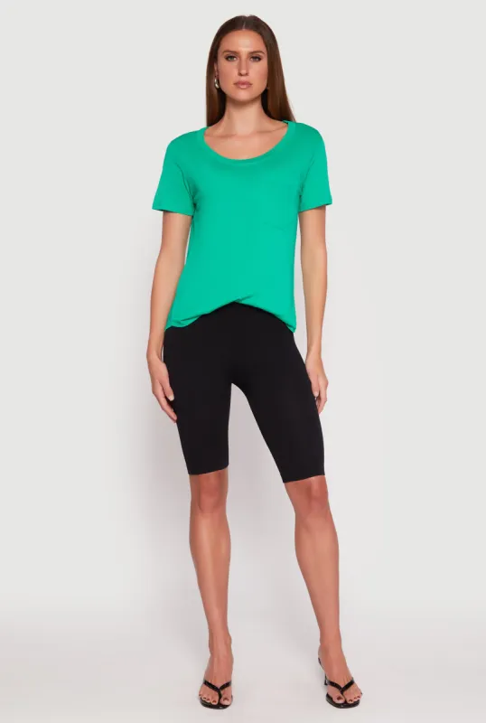 Scoop Neck Pocket T Shirt sold by Rainbow
