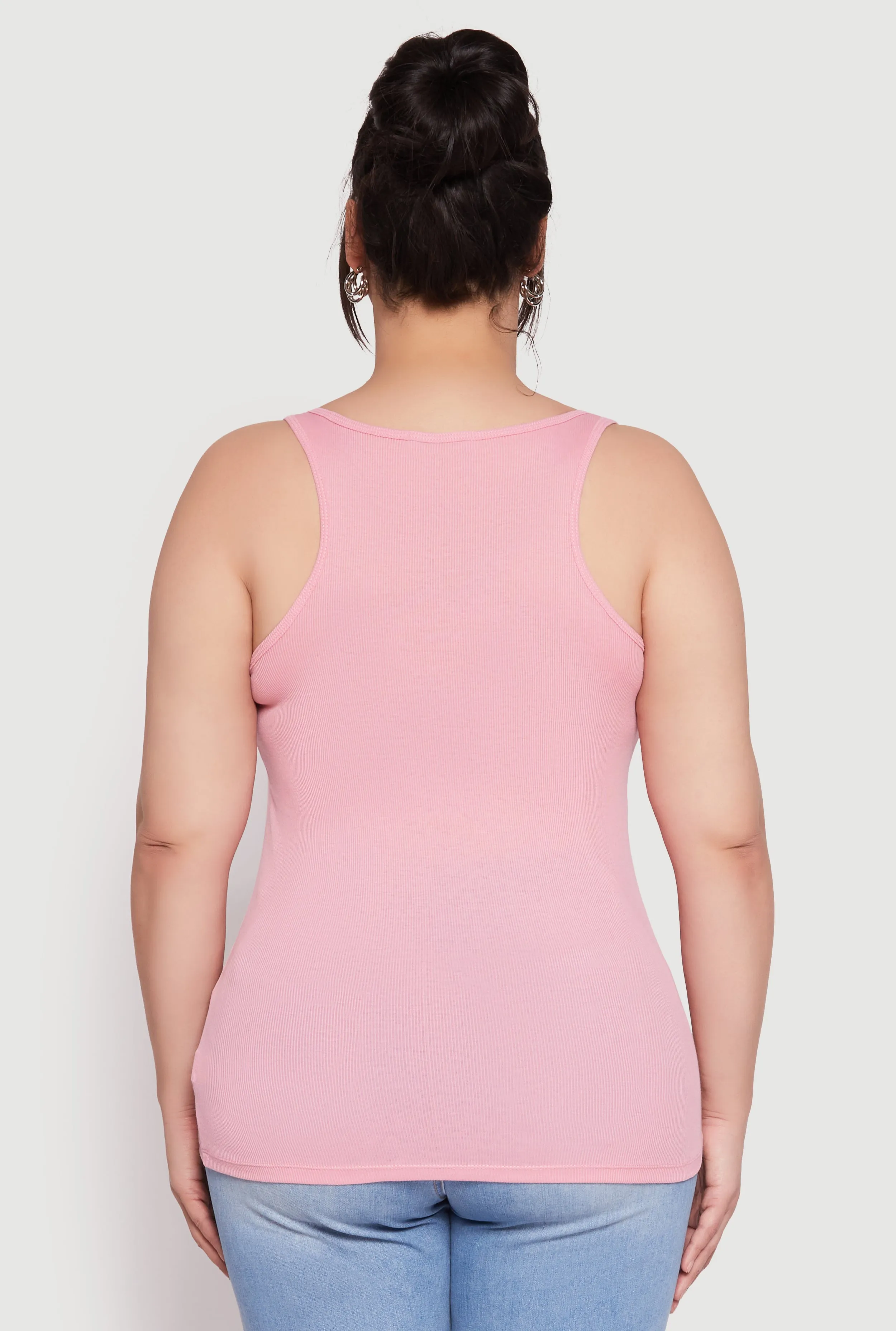 Plus Size Rib Knit Tank Top sold by Rainbow product image thumbnail 5