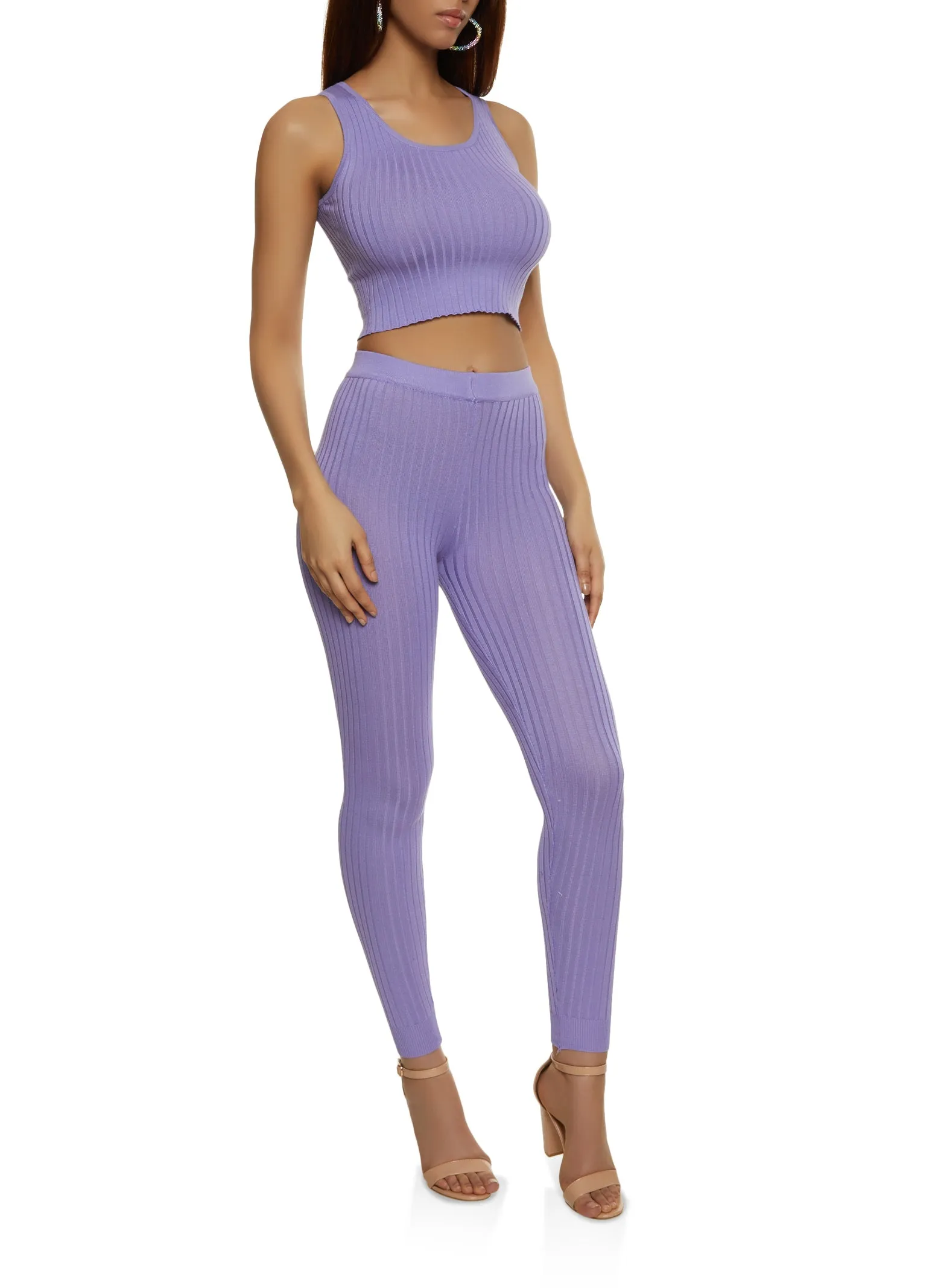 Basic Ribbed Knit Tank Top sold by Rainbow product image thumbnail 2