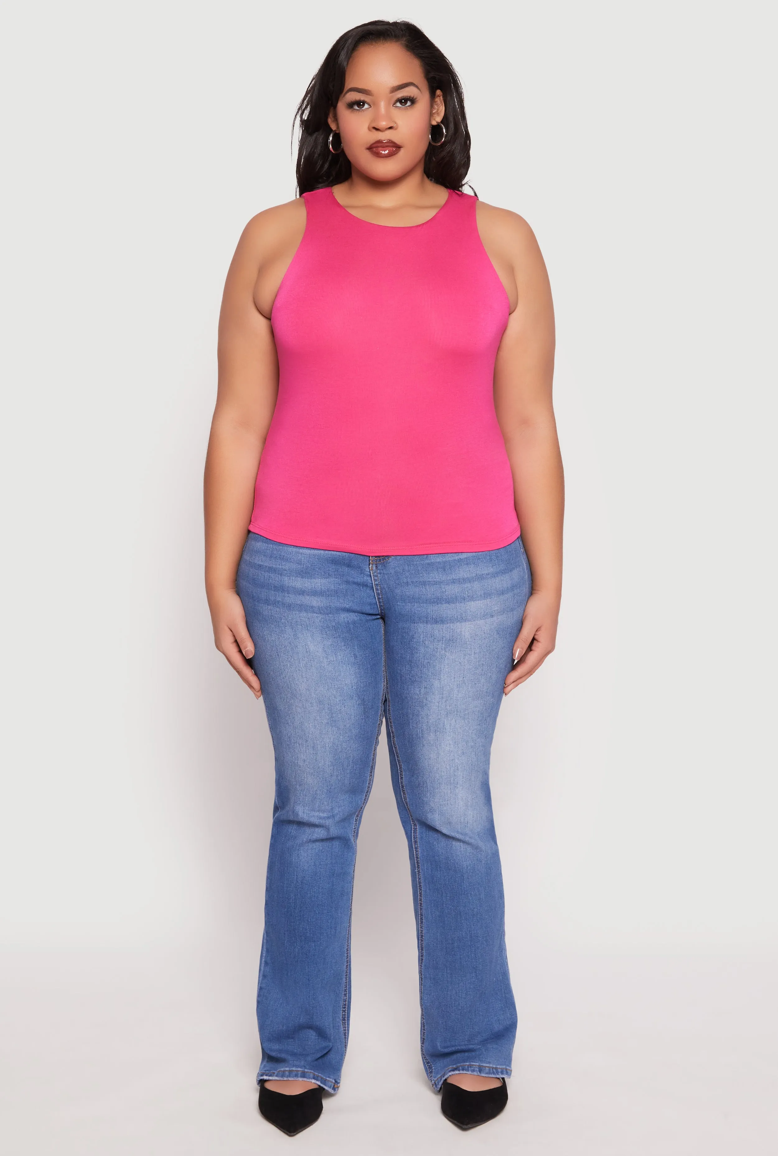 Plus Size Double Layer Tank Top sold by Rainbow