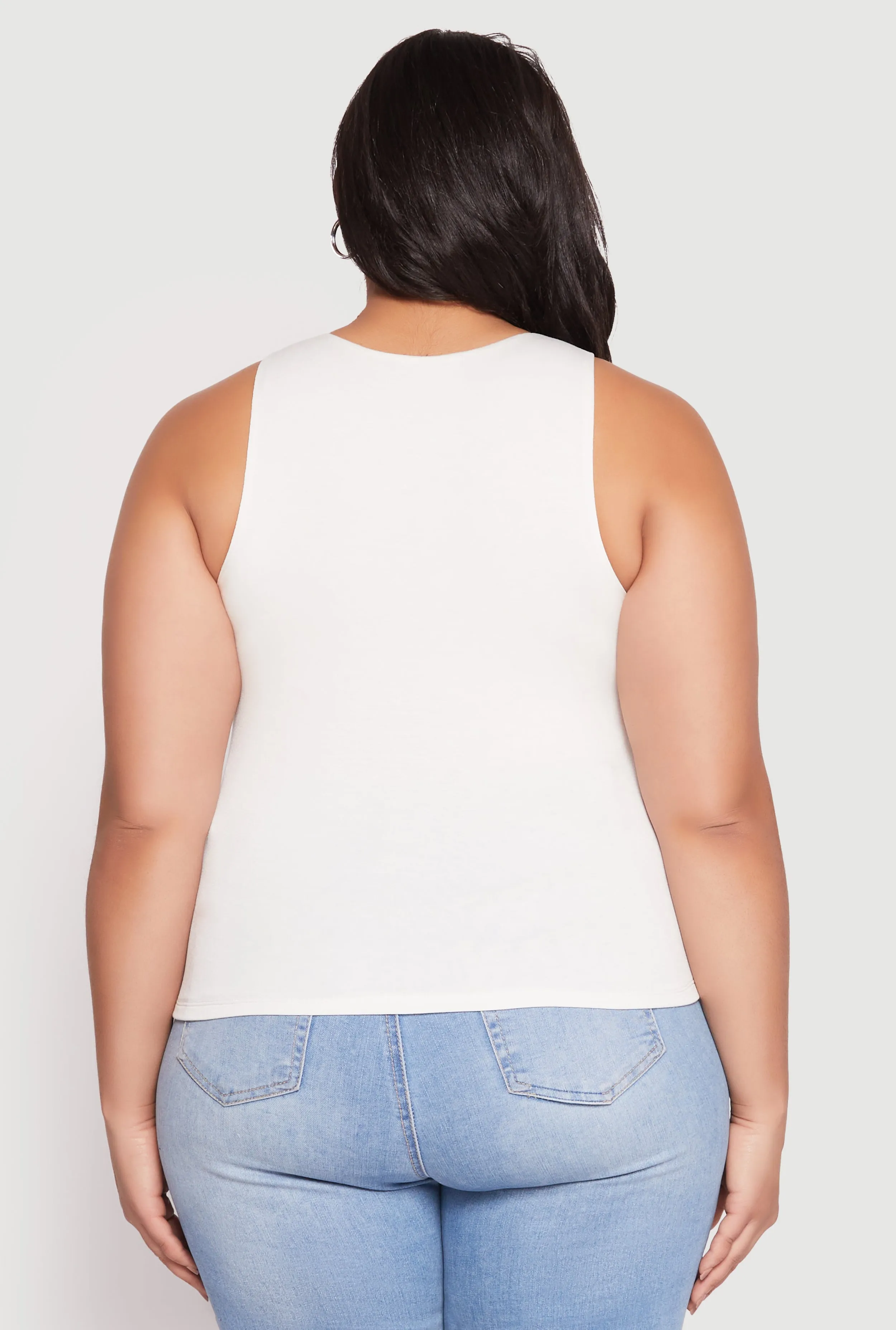 Plus Size Double Layer Tank Top sold by Rainbow product image thumbnail 5
