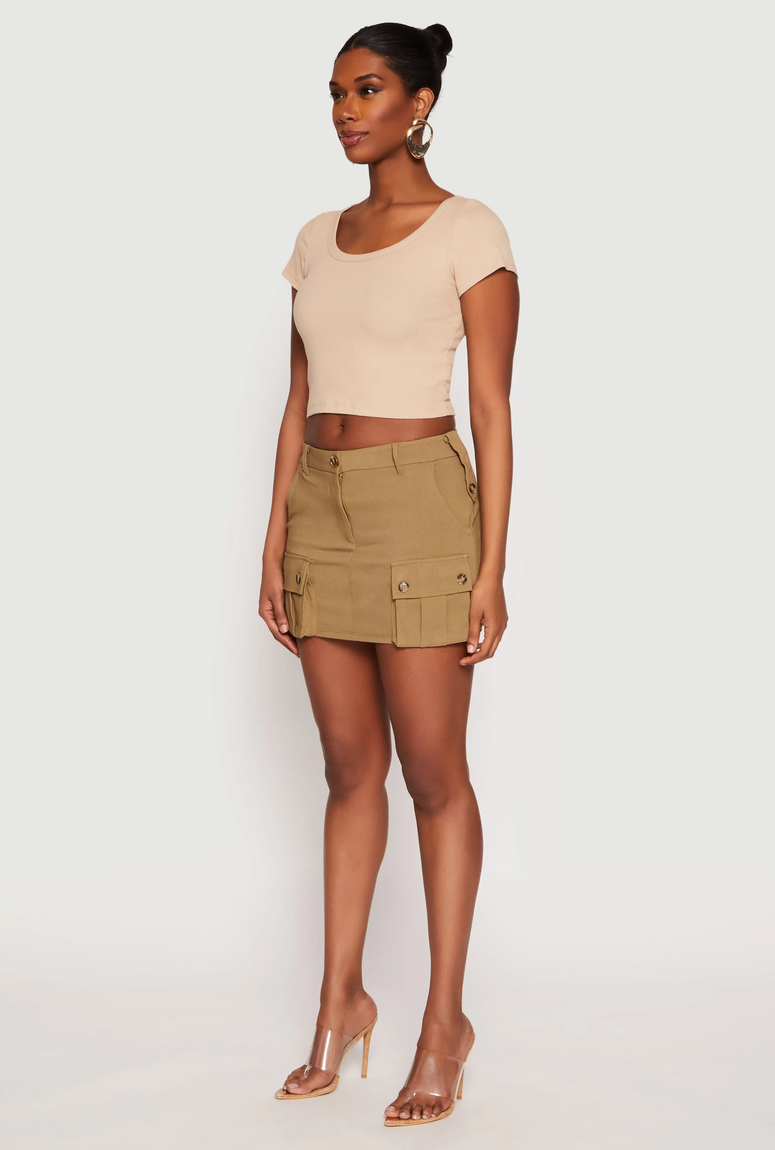 Haute Monde Cargo Pocket Mini Skirt sold by Rainbow product image thumbnail 2