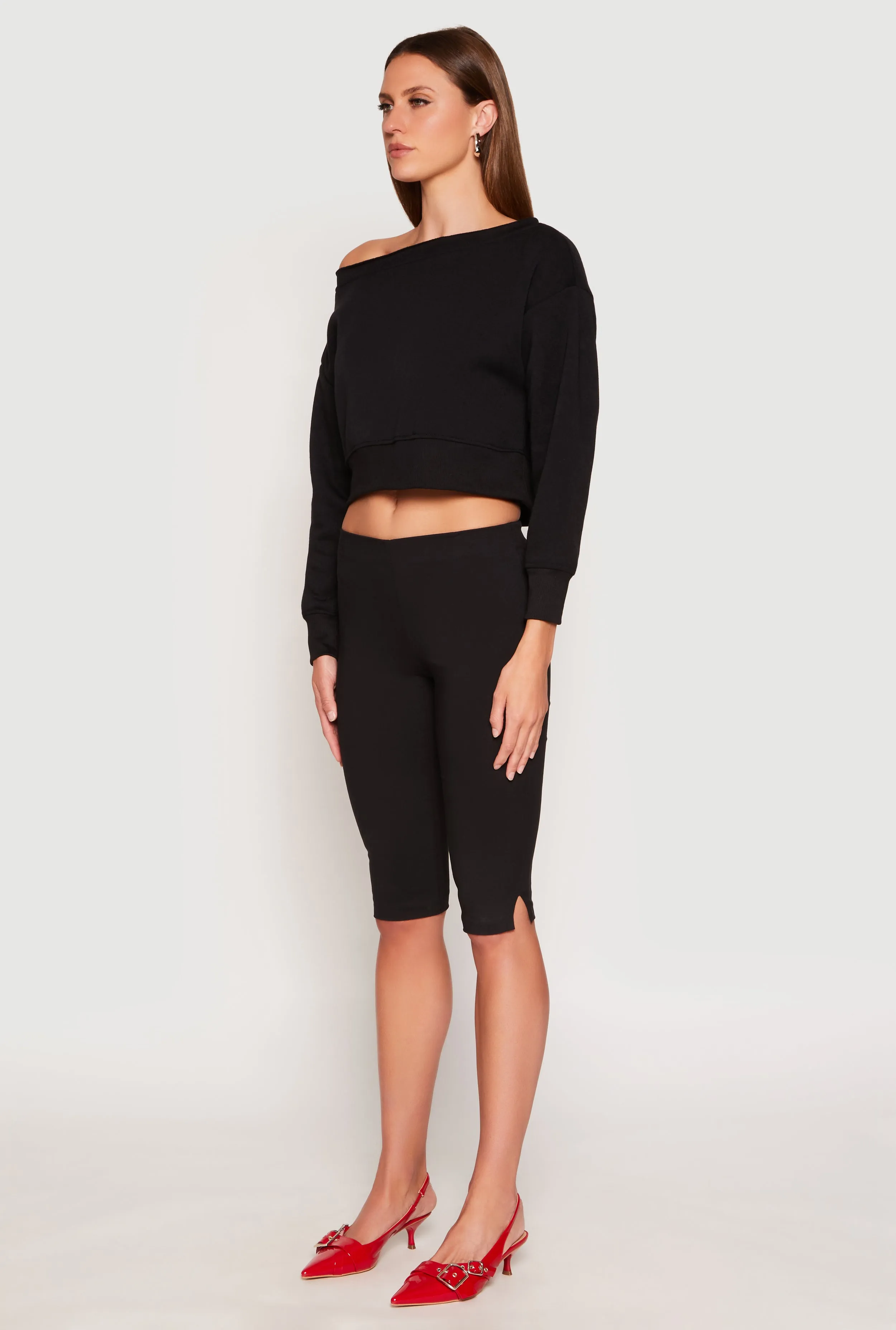 Off The Shoulder Sweatshirt sold by Rainbow product image thumbnail 3