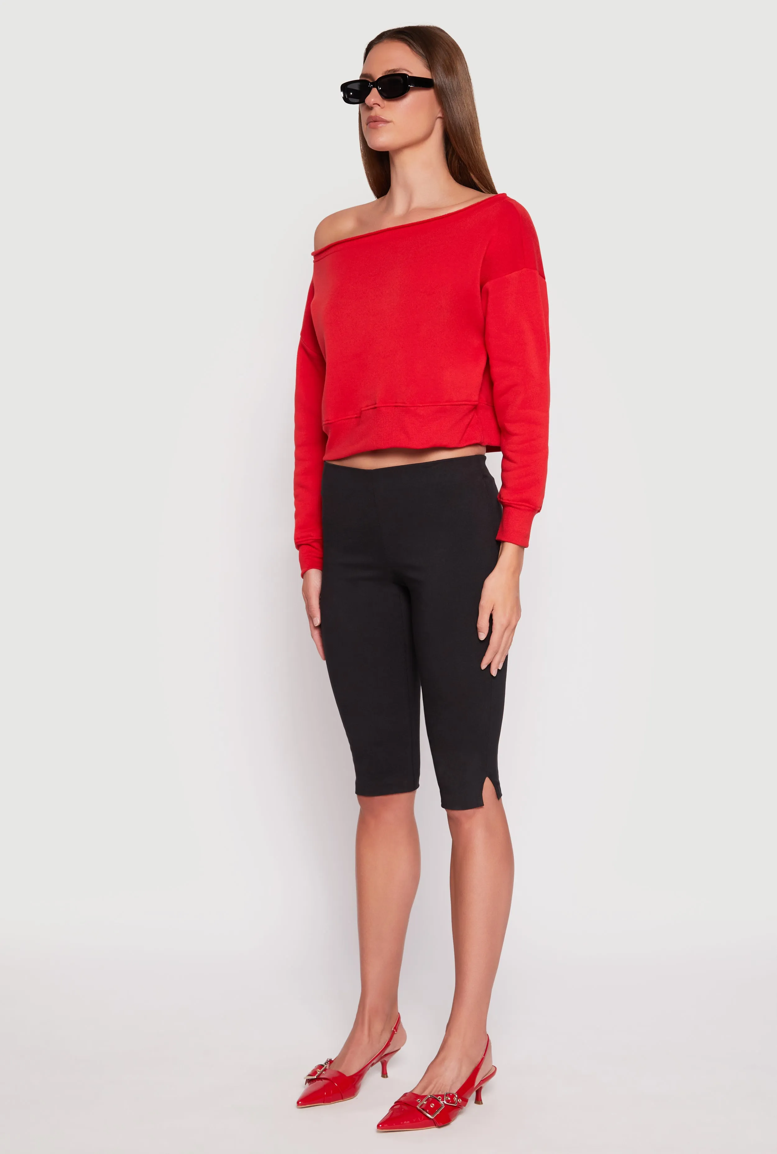 Off The Shoulder Sweatshirt sold by Rainbow product image thumbnail 3