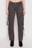 Acid Wash Low Rise Cargo Jeans sold by Rainbow