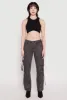 Acid Wash Low Rise Cargo Jeans sold by Rainbow