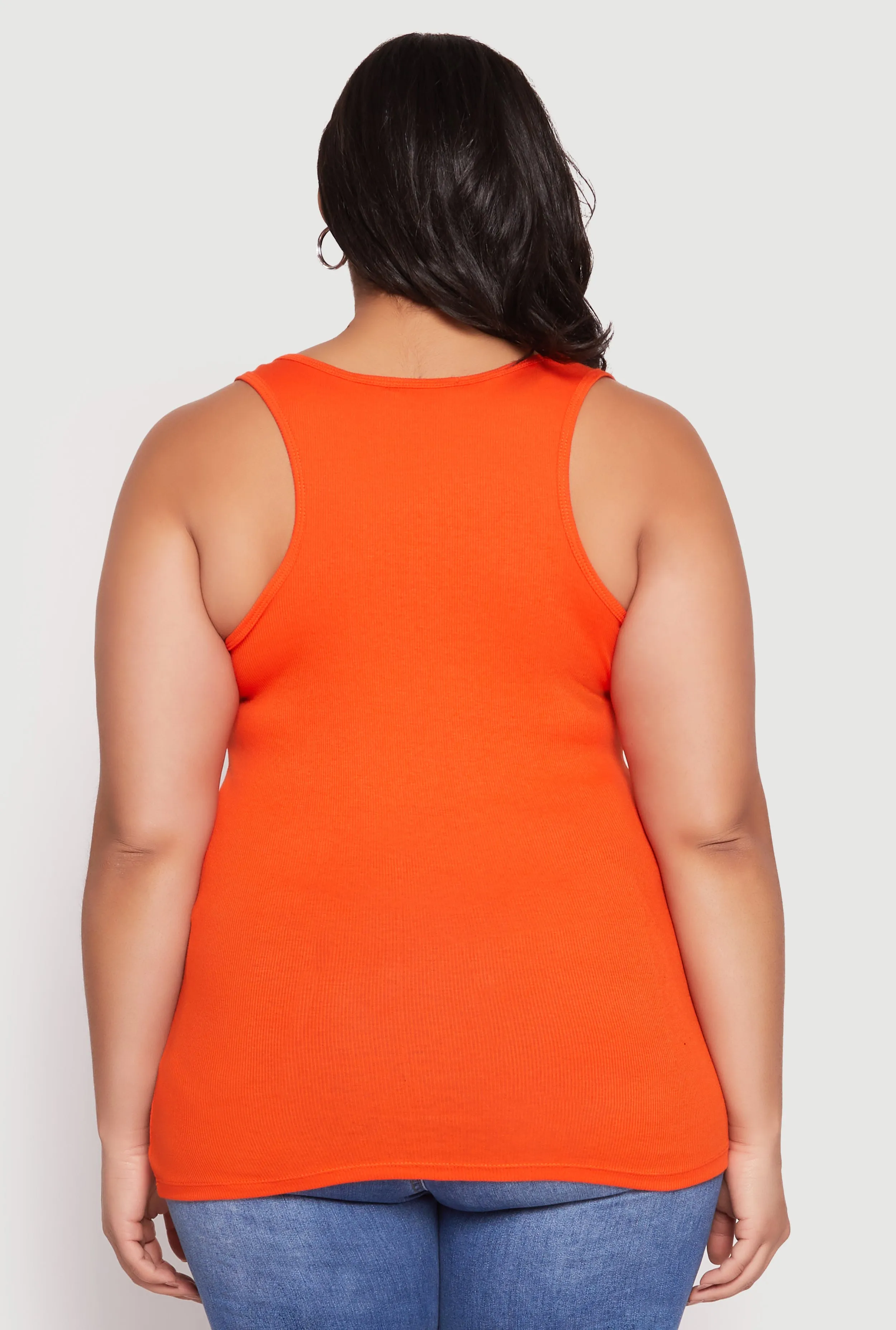 Plus Size Rib Knit Tank Top sold by Rainbow product image thumbnail 5