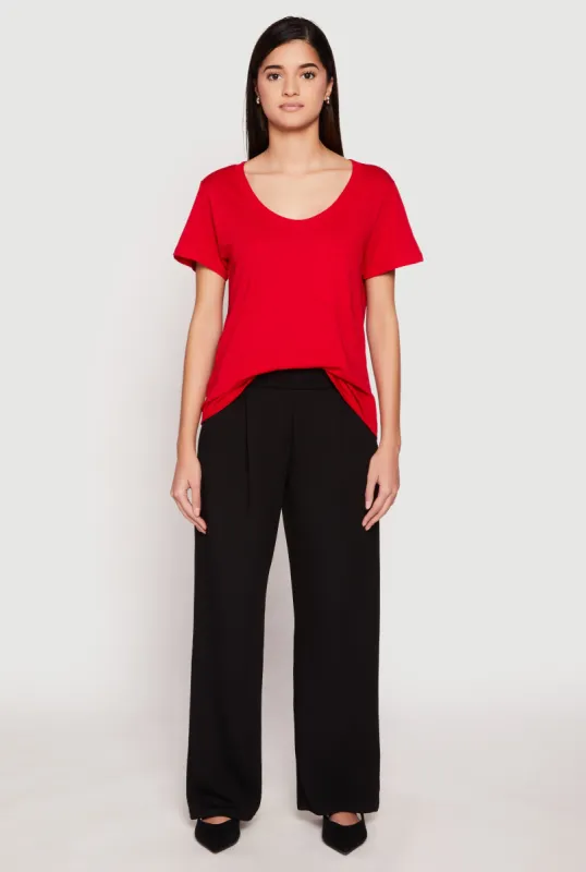 Scoop Neck Pocket T Shirt sold by Rainbow