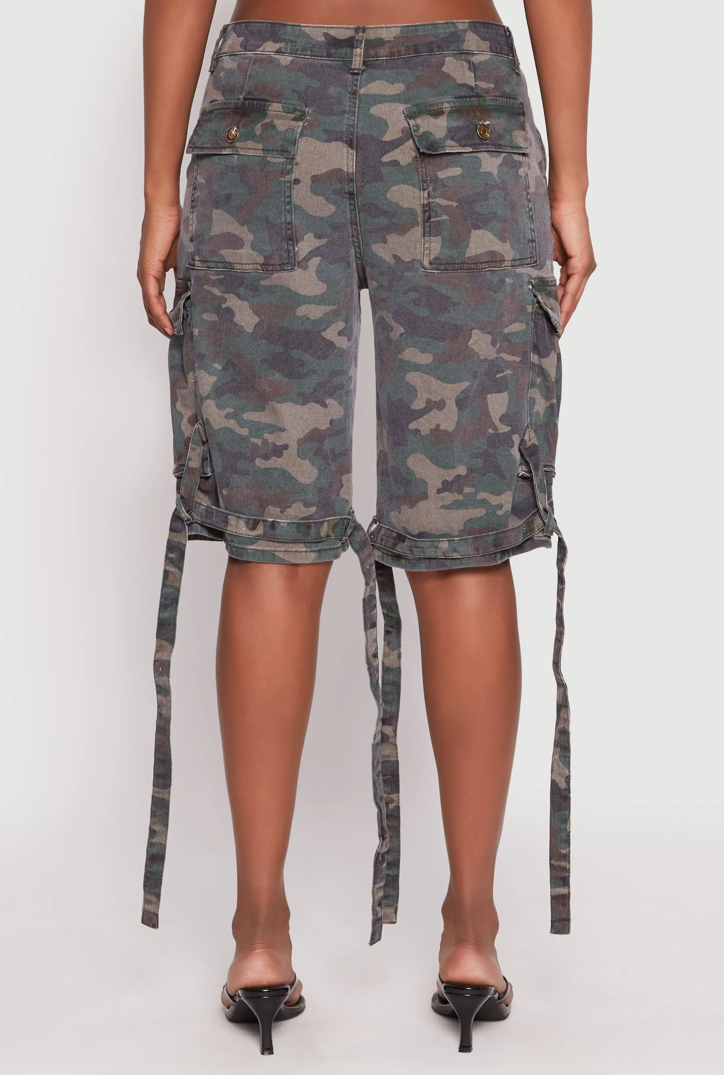 Denim Cargo Bermuda Skater Shorts sold by Rainbow product image thumbnail 5