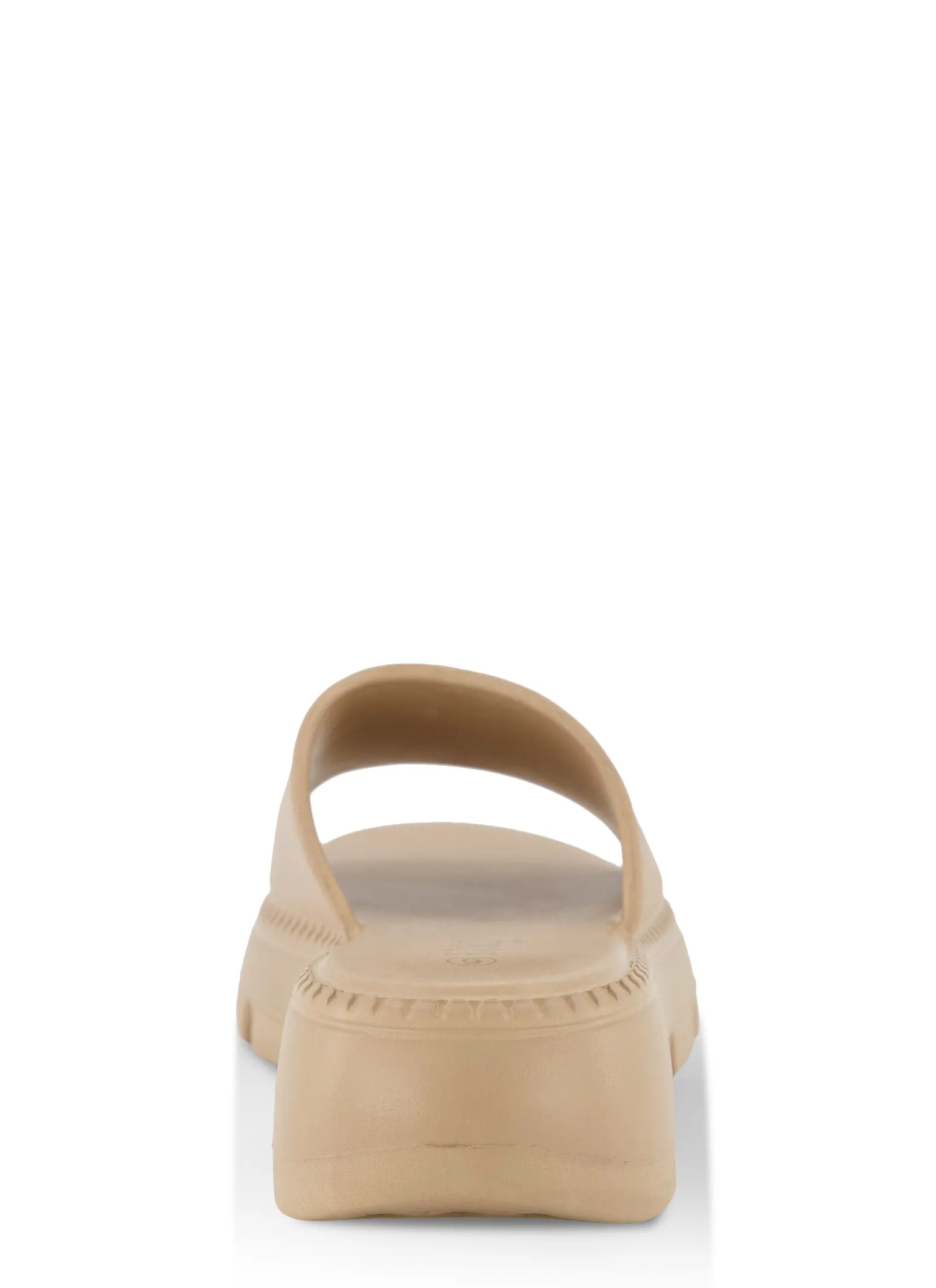 Solid Lug Sole Platform Slide Sandals sold by Rainbow product image thumbnail 3
