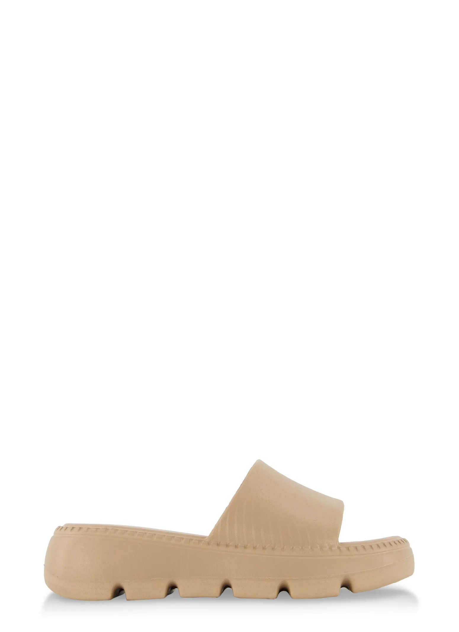 Solid Lug Sole Platform Slide Sandals sold by Rainbow product image thumbnail 2