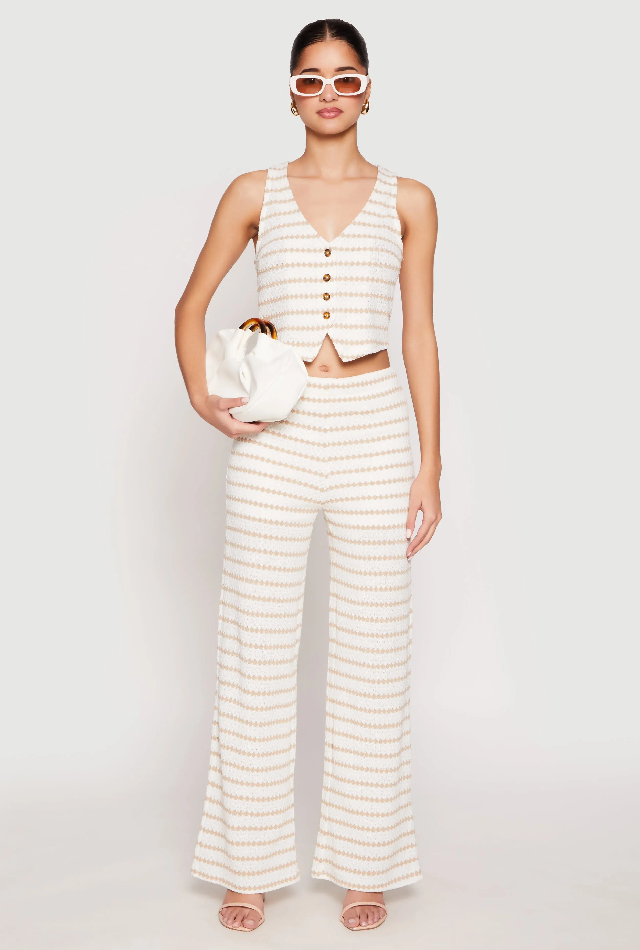 Madden Girl Crochet Striped Vest sold by Rainbow product image thumbnail 2